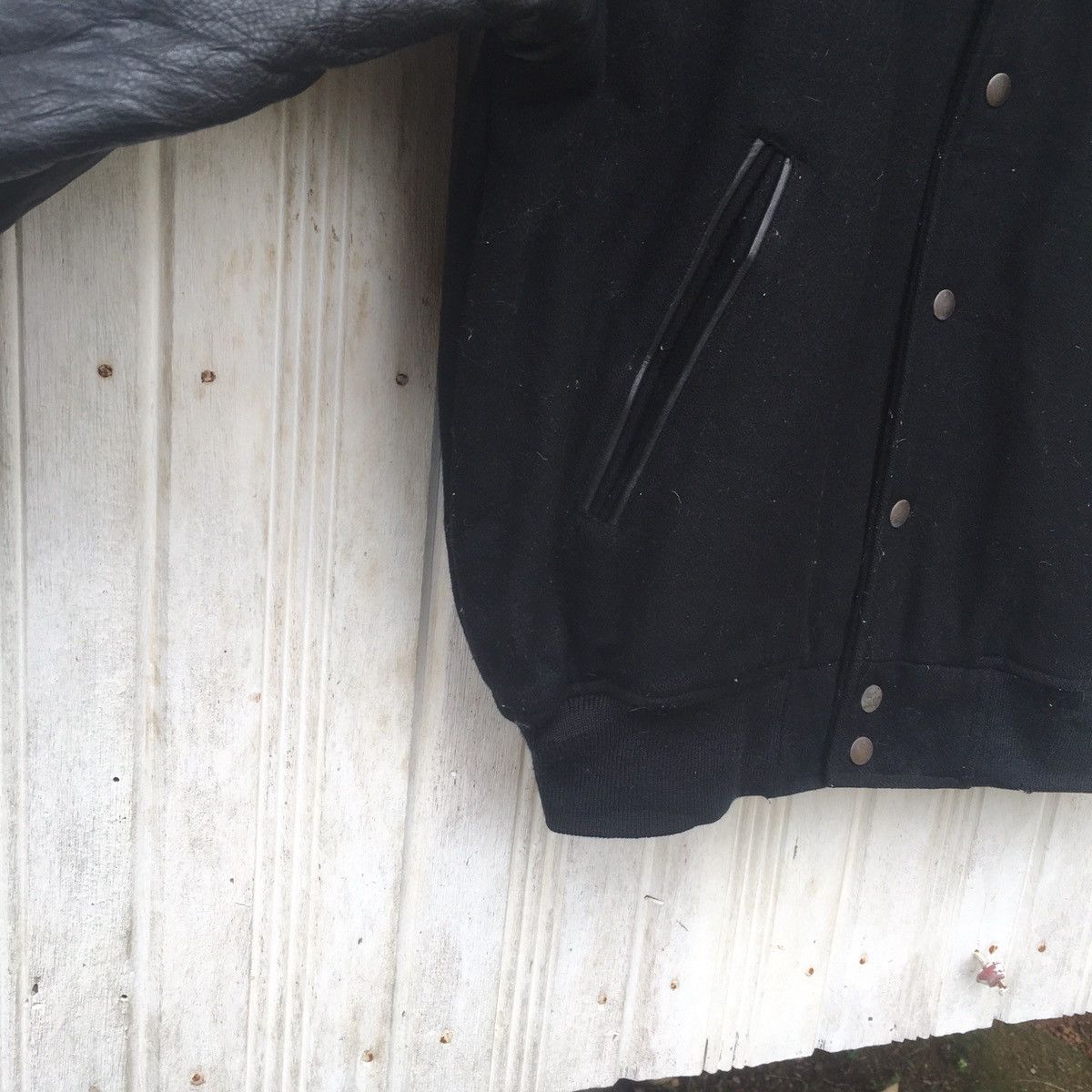 Vintage Vintage Forexe Club Leather Wool Varsity Bomber Jacket Size US L / EU 52-54 / 3 - 7 Thumbnail