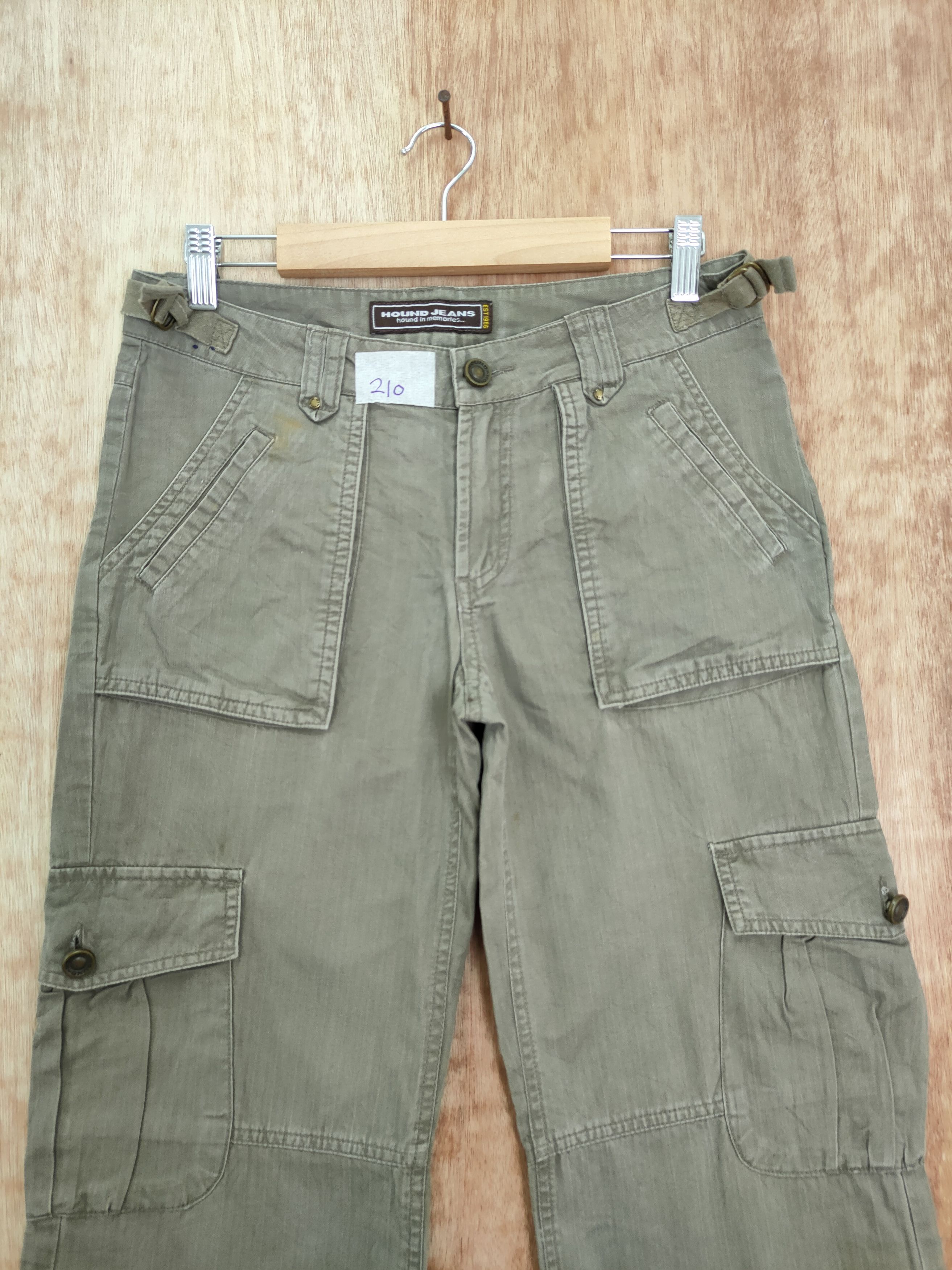 Japanese Brand DLL Hounds Jeans multipocket tactical cargo pants #210 Size US 28 / EU 44 - 3 Thumbnail