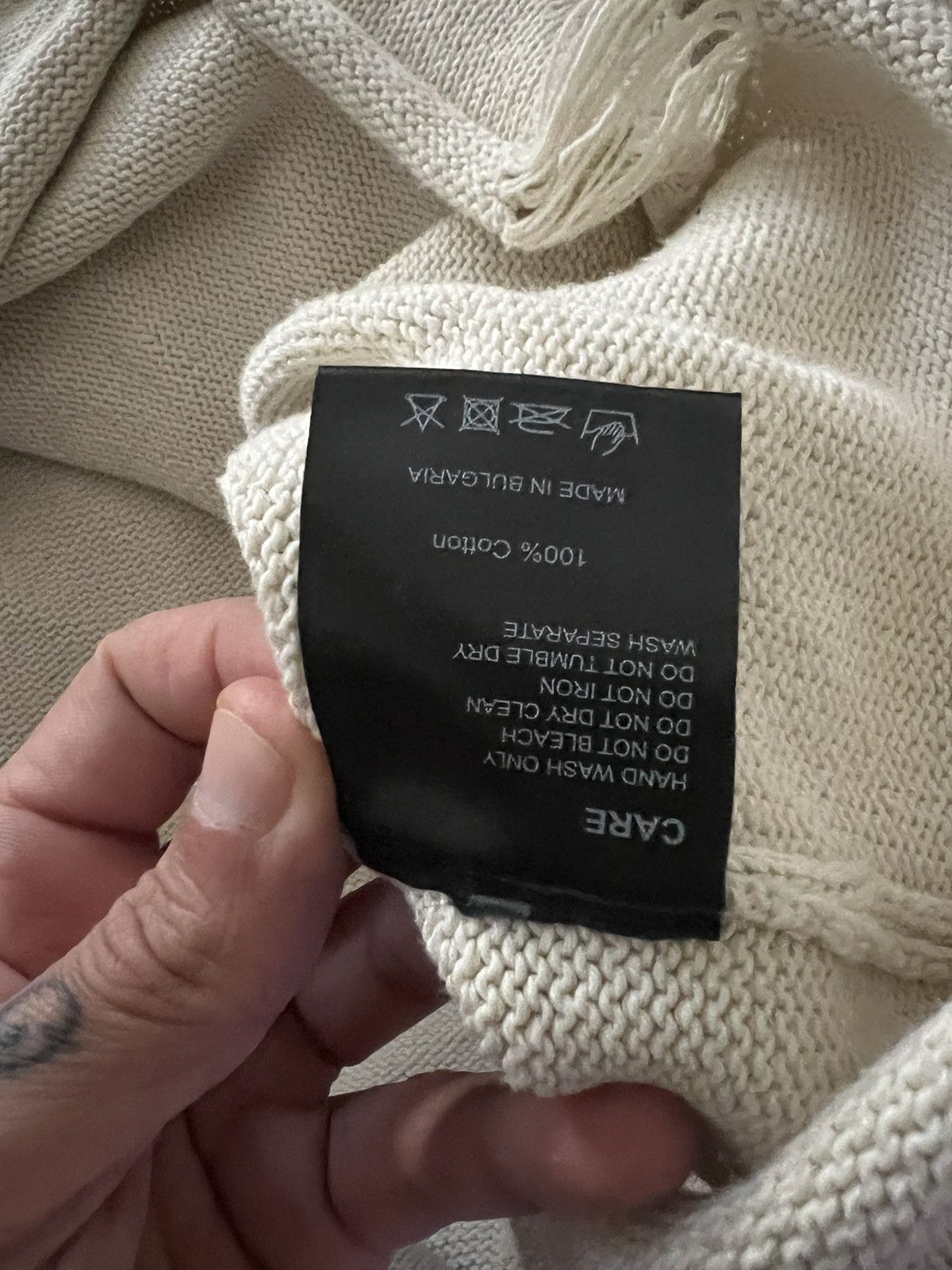 Askyurself Askyurself Chunky Banned Knit Thrashed | Grailed