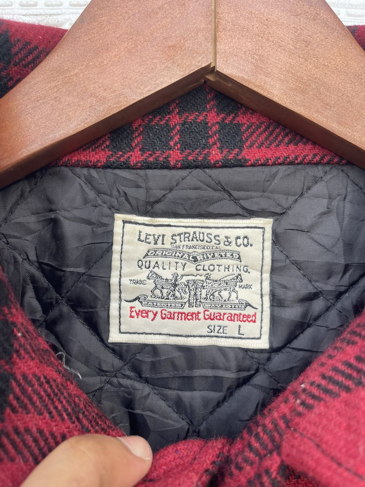 Levi's VTG Levi’s Buffalo Check Plaid Wool Quilted Mackinaw Jacket Size US M / EU 48-50 / 2 - 3 Thumbnail