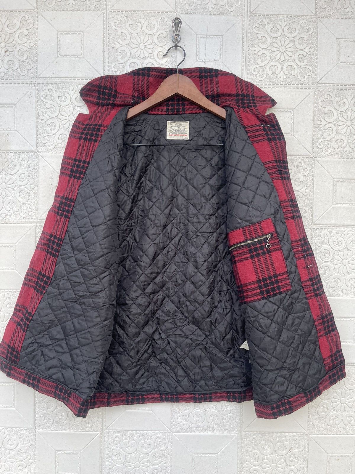 Levi's VTG Levi’s Buffalo Check Plaid Wool Quilted Mackinaw Jacket Size US M / EU 48-50 / 2 - 12 Thumbnail