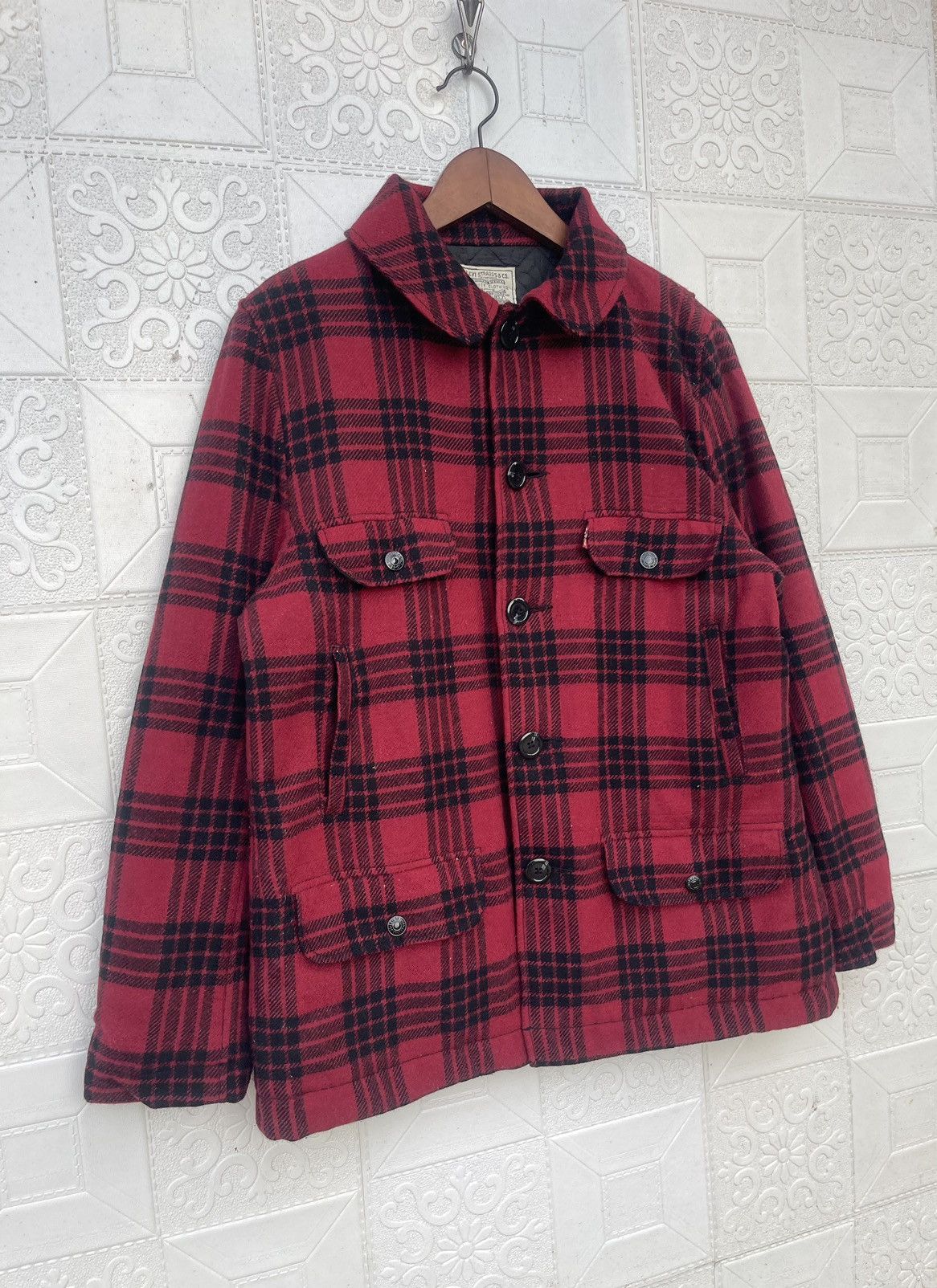 Levi's VTG Levi’s Buffalo Check Plaid Wool Quilted Mackinaw Jacket Size US M / EU 48-50 / 2 - 8 Thumbnail