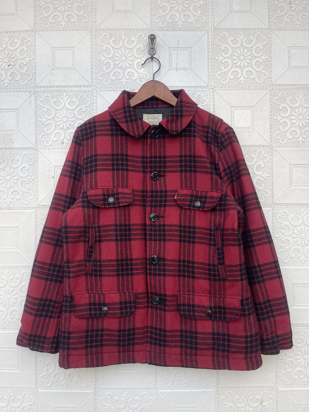 Levi's VTG Levi’s Buffalo Check Plaid Wool Quilted Mackinaw Jacket Size US M / EU 48-50 / 2 - 1 Thumbnail