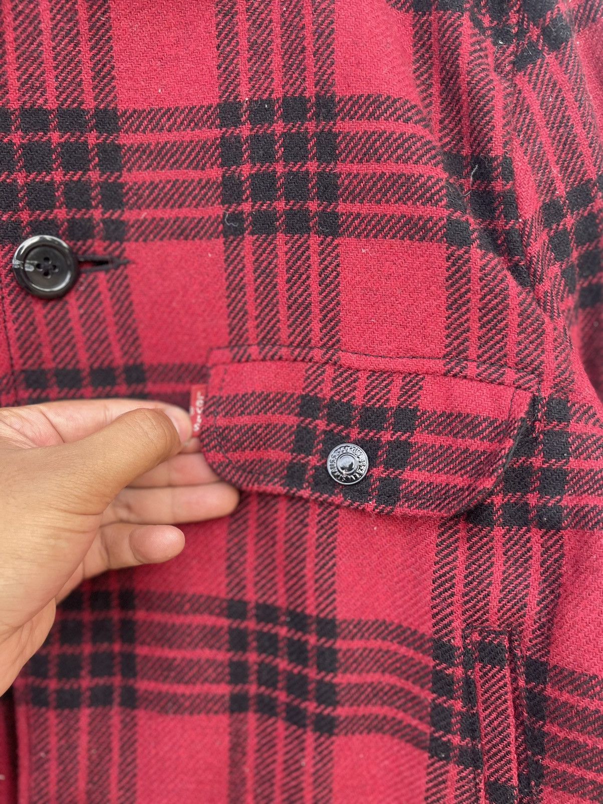 Levi's VTG Levi’s Buffalo Check Plaid Wool Quilted Mackinaw Jacket Size US M / EU 48-50 / 2 - 7 Thumbnail