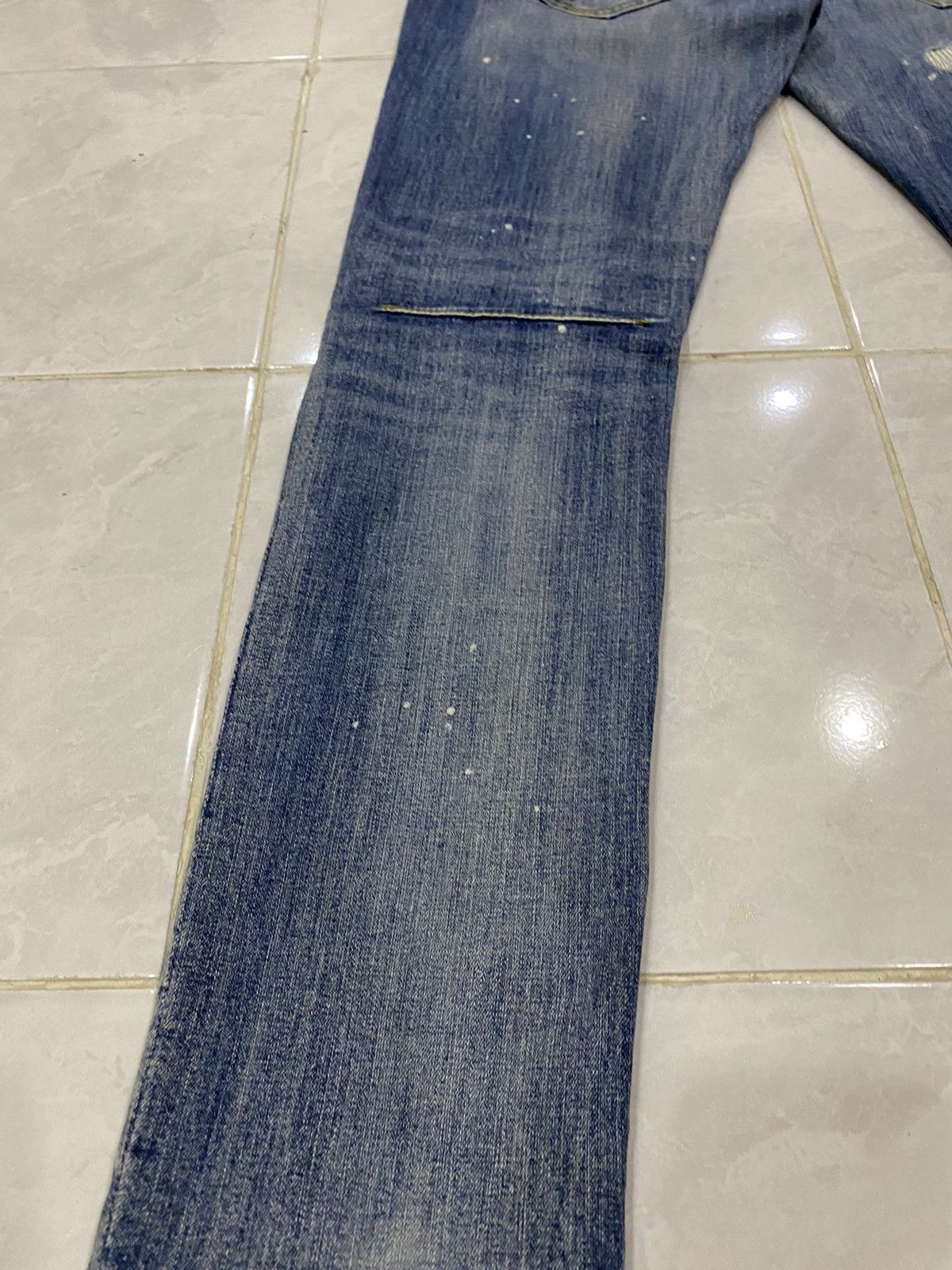 Number (N)ine Number (N)ine🎵 Loveless Guild Prime Distress Painted Denim Size US 33 - 17 Thumbnail
