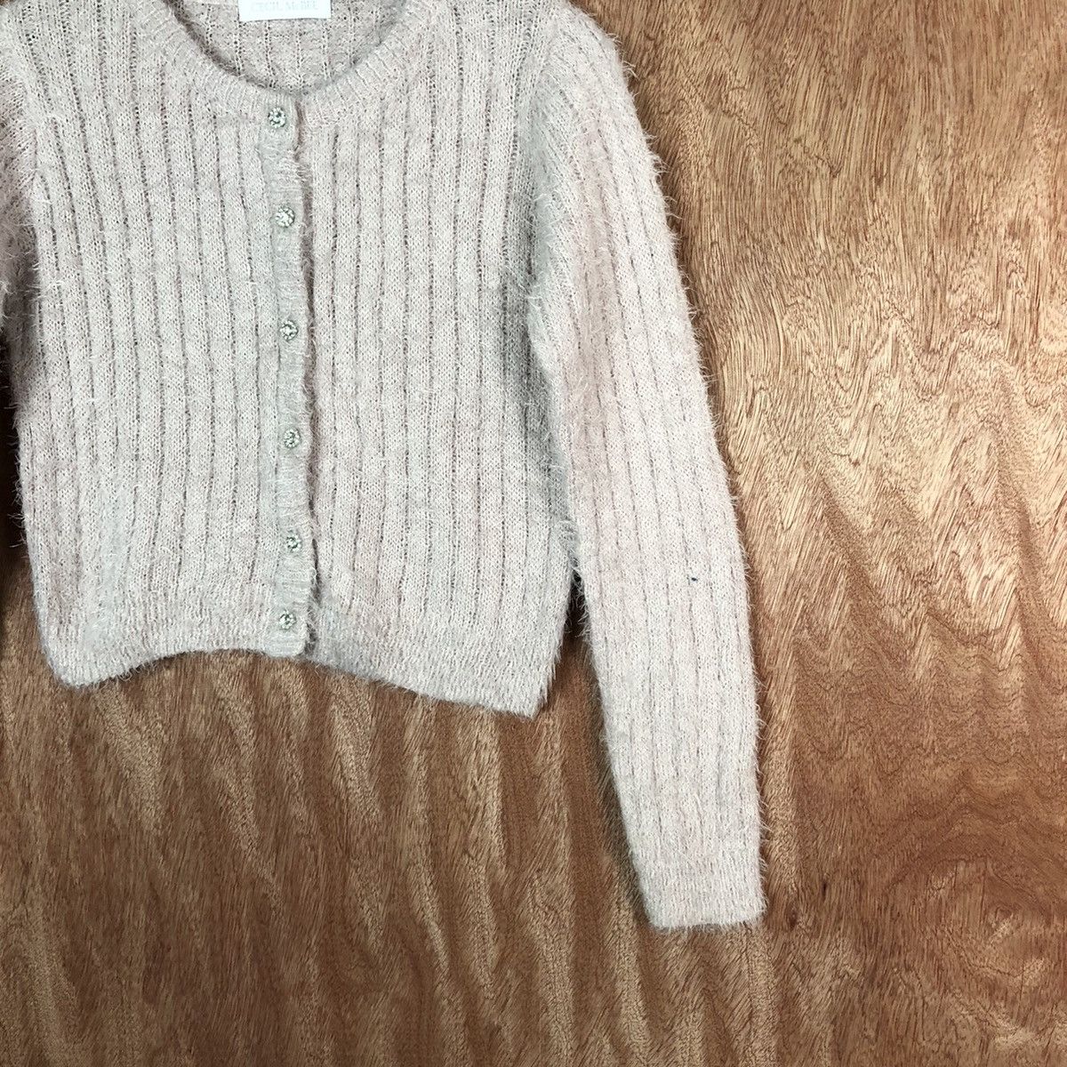 Vintage Cecil Mcbee crop top Shag Shaggy Fur Mohair Knitwear #6611 Size M / US 6-8 / IT 42-44 - 3 Thumbnail