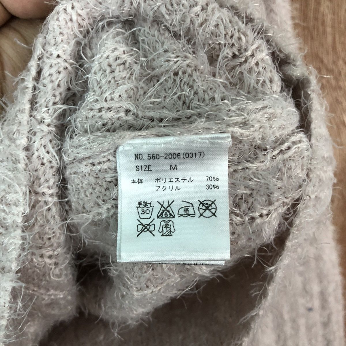 Vintage Cecil Mcbee crop top Shag Shaggy Fur Mohair Knitwear #6611 Size M / US 6-8 / IT 42-44 - 7 Thumbnail