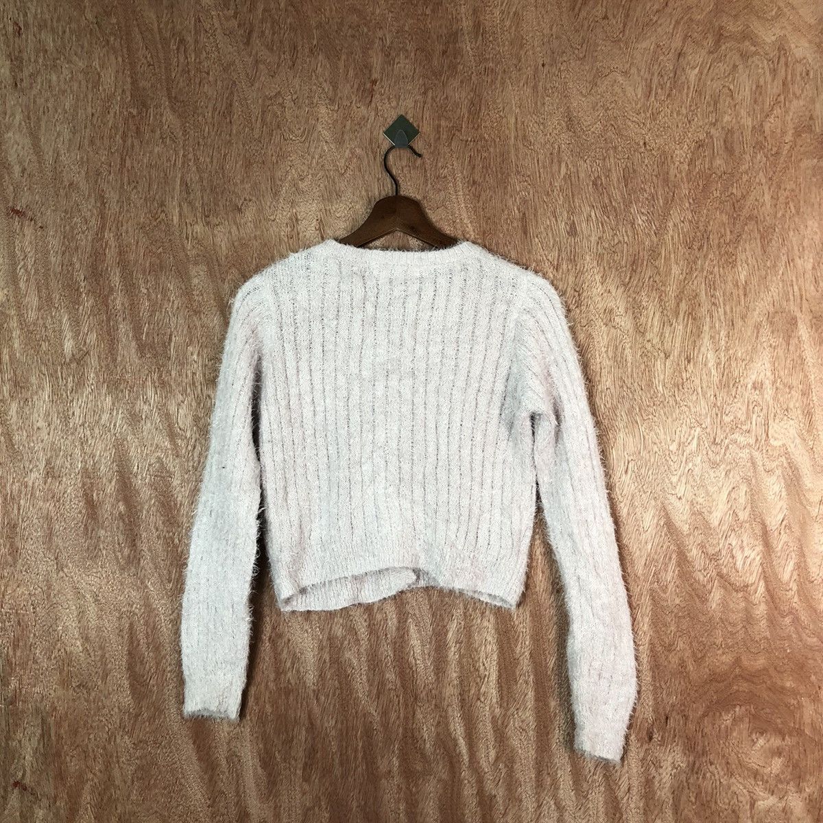 Vintage Cecil Mcbee crop top Shag Shaggy Fur Mohair Knitwear #6611 Size M / US 6-8 / IT 42-44 - 8 Thumbnail