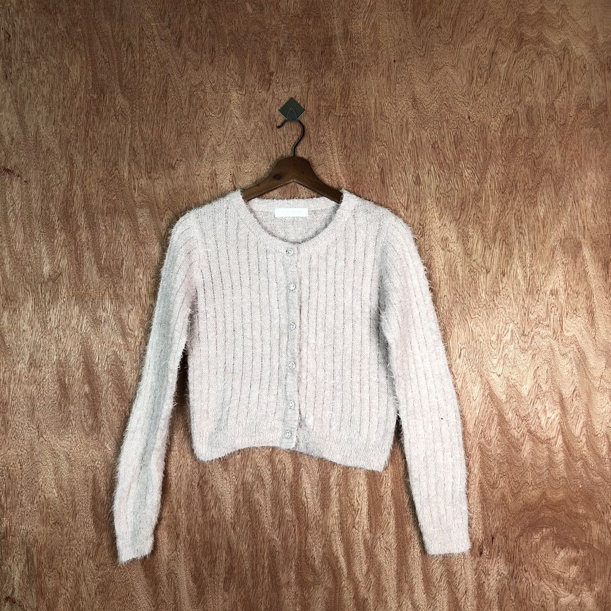 Vintage Cecil Mcbee crop top Shag Shaggy Fur Mohair Knitwear #6611 Size M / US 6-8 / IT 42-44 - 1 Thumbnail