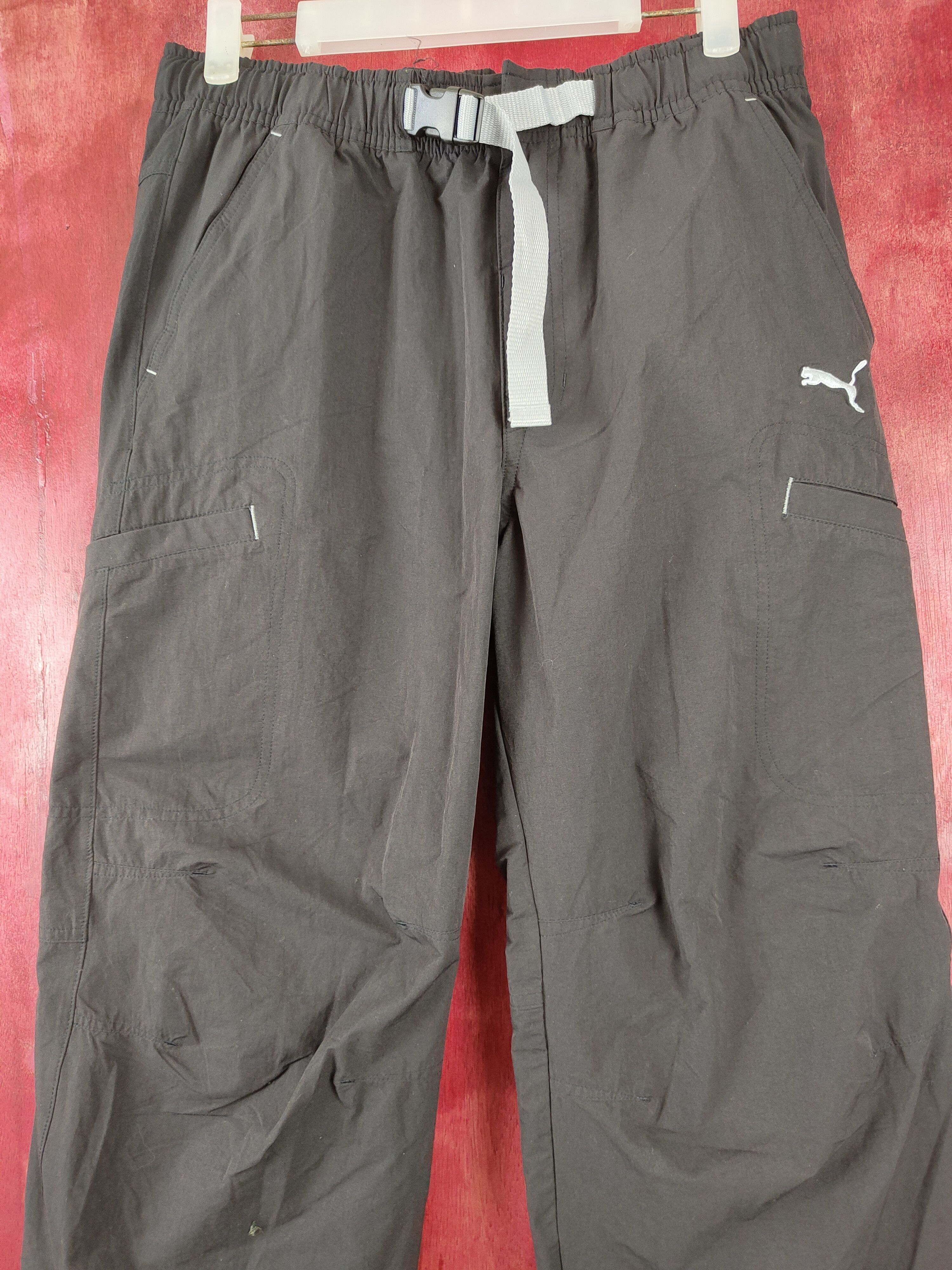 Japanese Brand × Puma Puma Black Multi Pocket Tactical Sweatpants #S431 Size US 31 - 2 Thumbnail