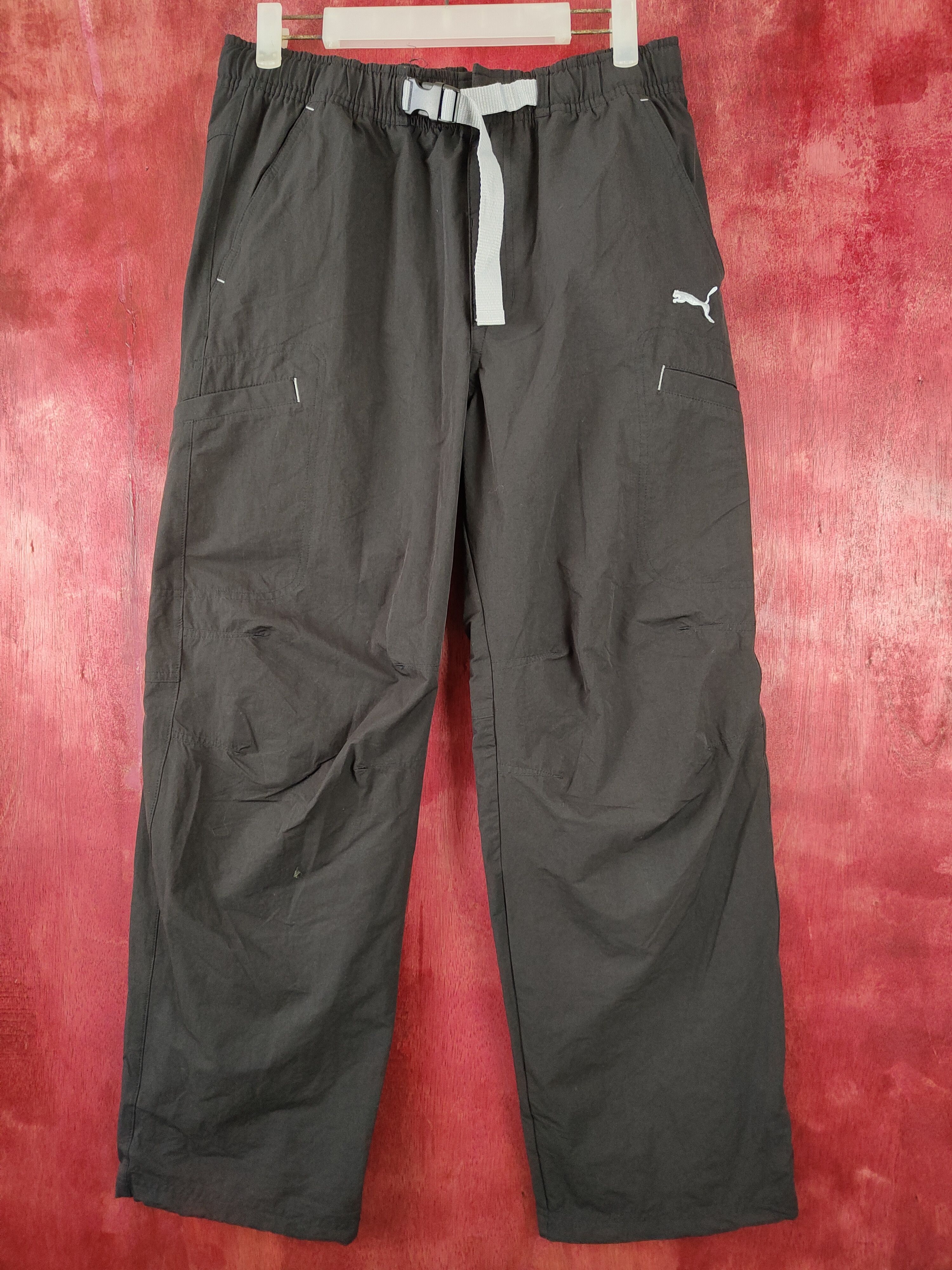 Japanese Brand × Puma Puma Black Multi Pocket Tactical Sweatpants #S431 Size US 31 - 1 Thumbnail