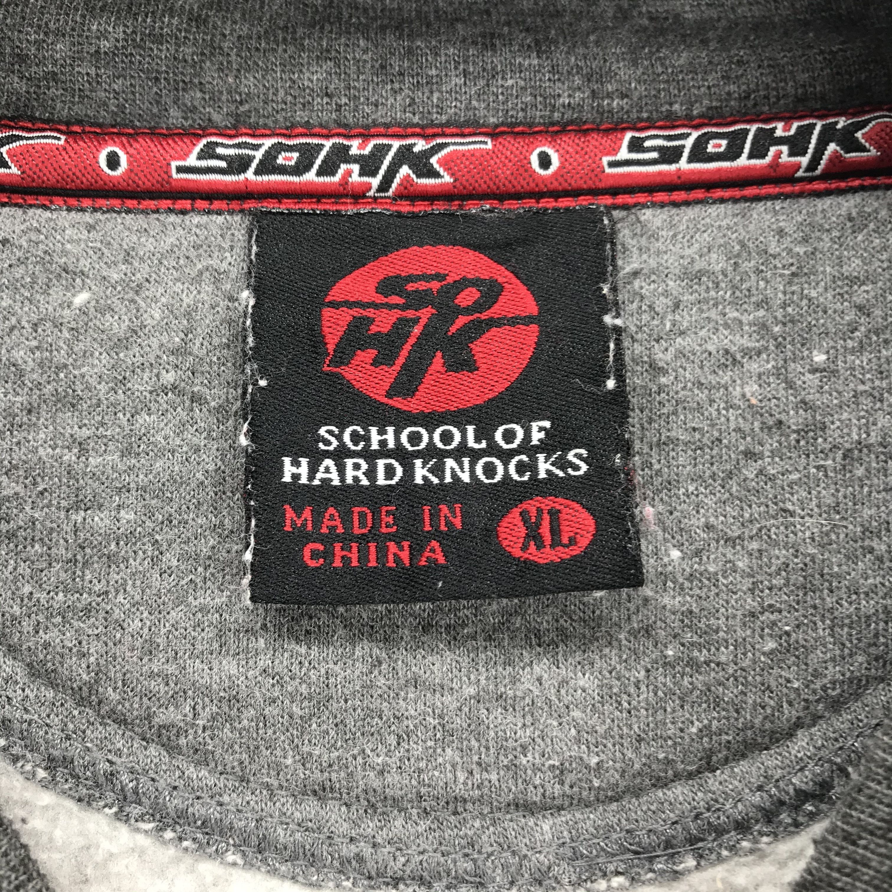 Japanese Brand School Of Hard Knock Big Logo Pullover Sweatshirt #2457-94 Size US XL / EU 56 / 4 - 7 Thumbnail