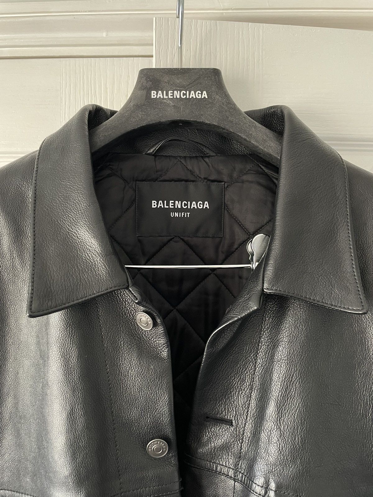 Balenciaga SS22 BUFFALO SKIN TRUCKER JACKET Size US L / EU 52-54 / 3 - 6 Thumbnail