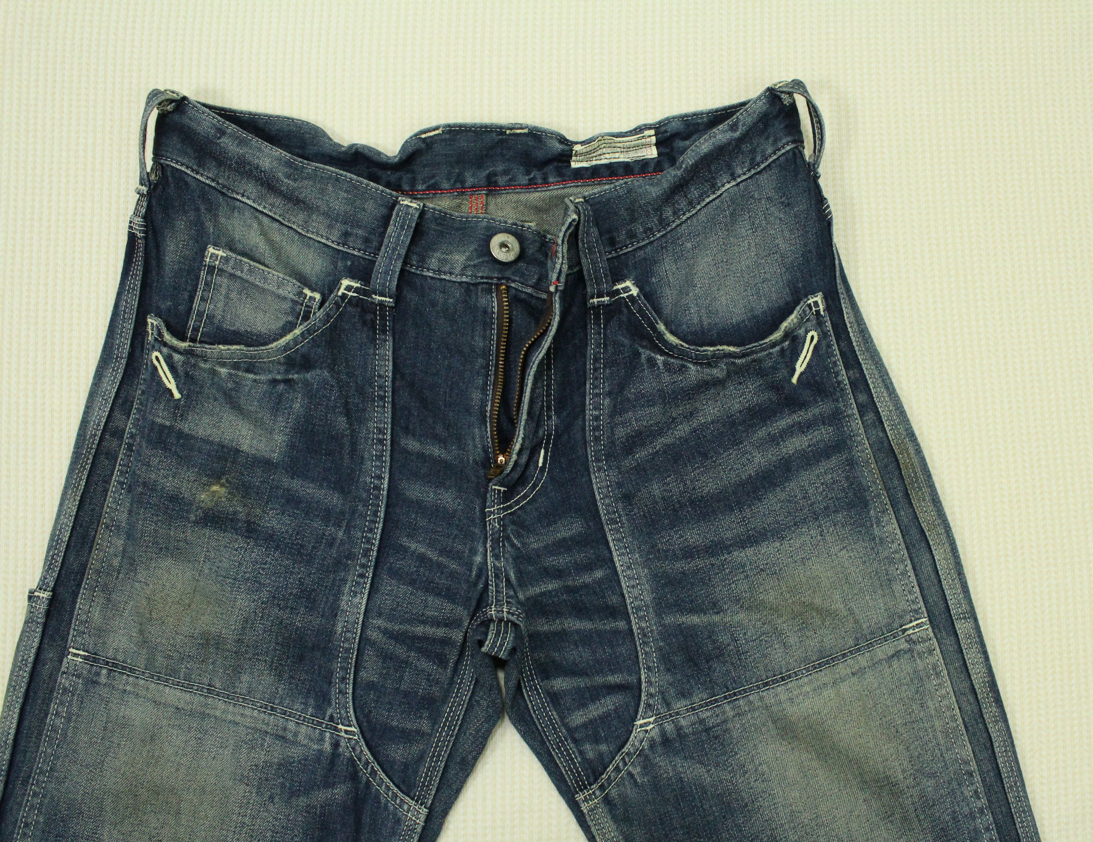Edwin SICK 🔥 EDWIN Denim Double Knee Paint Splatter Skater Size US 32 / EU 48 - 5 Thumbnail