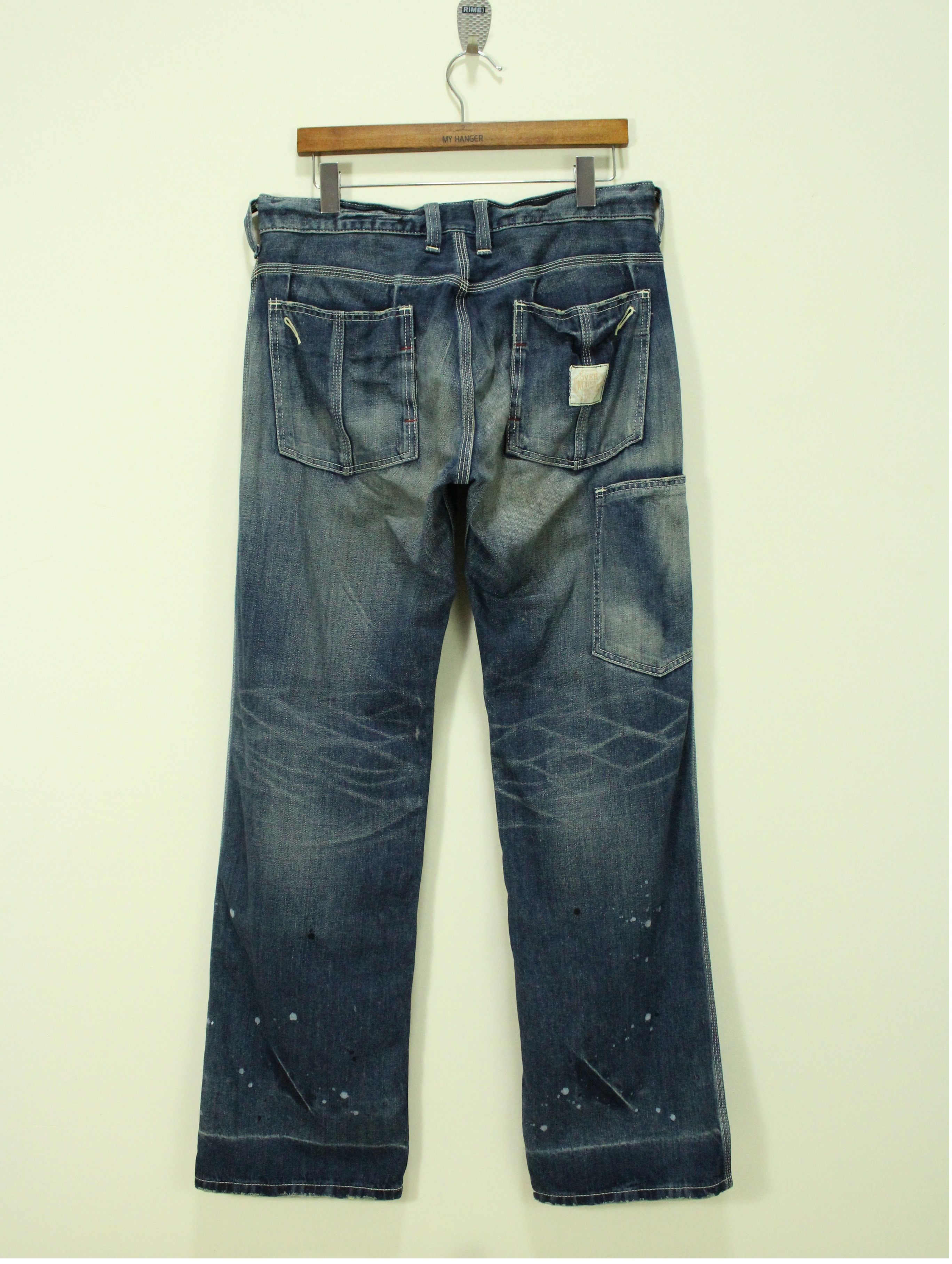 Edwin SICK 🔥 EDWIN Denim Double Knee Paint Splatter Skater Size US 32 / EU 48 - 2 Thumbnail
