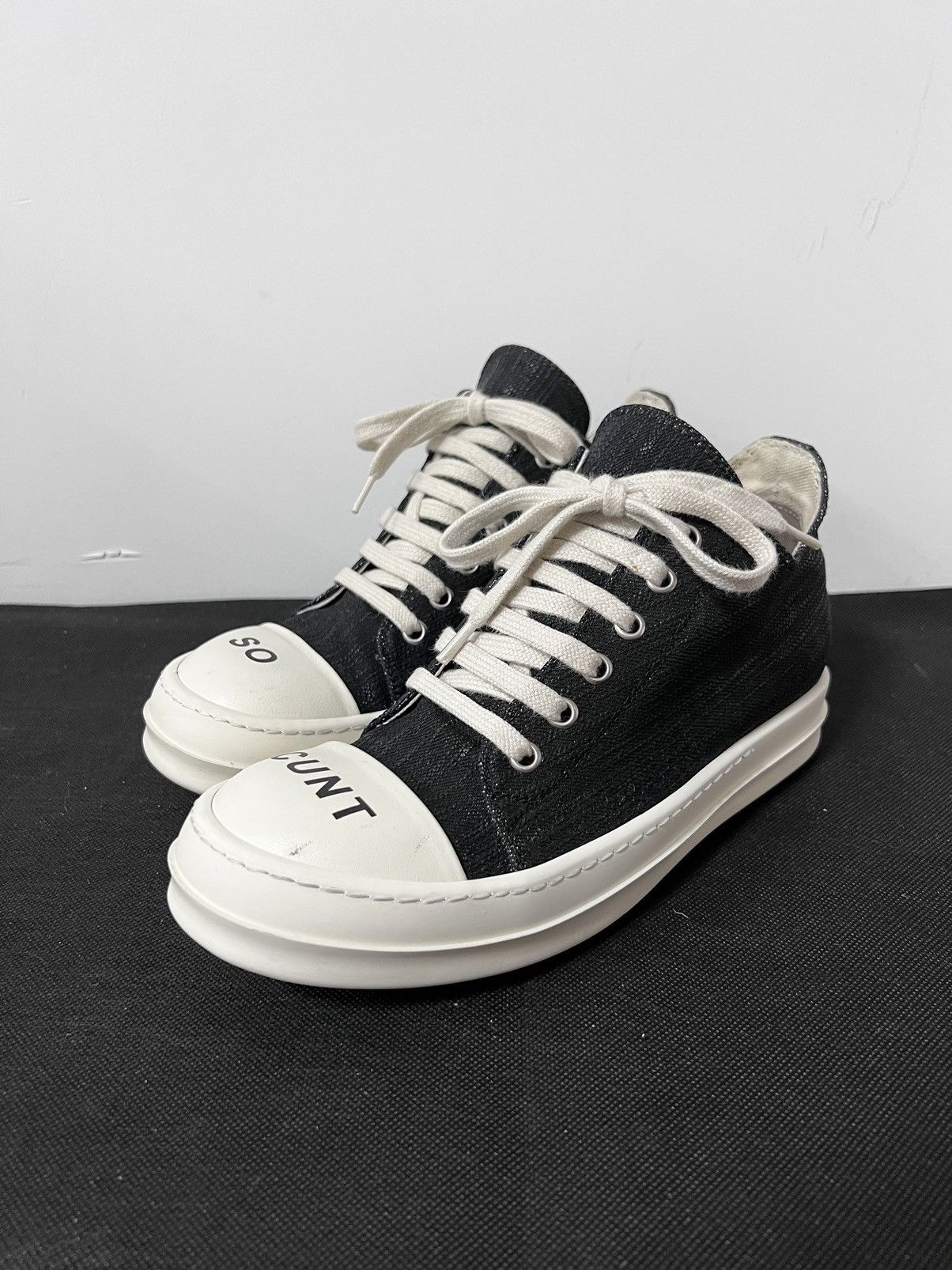 Rick Owens Drkshdw Rick owens drkshdw so cunt ramones low top sneakers Size US 6 / IT 36 - 2 Thumbnail