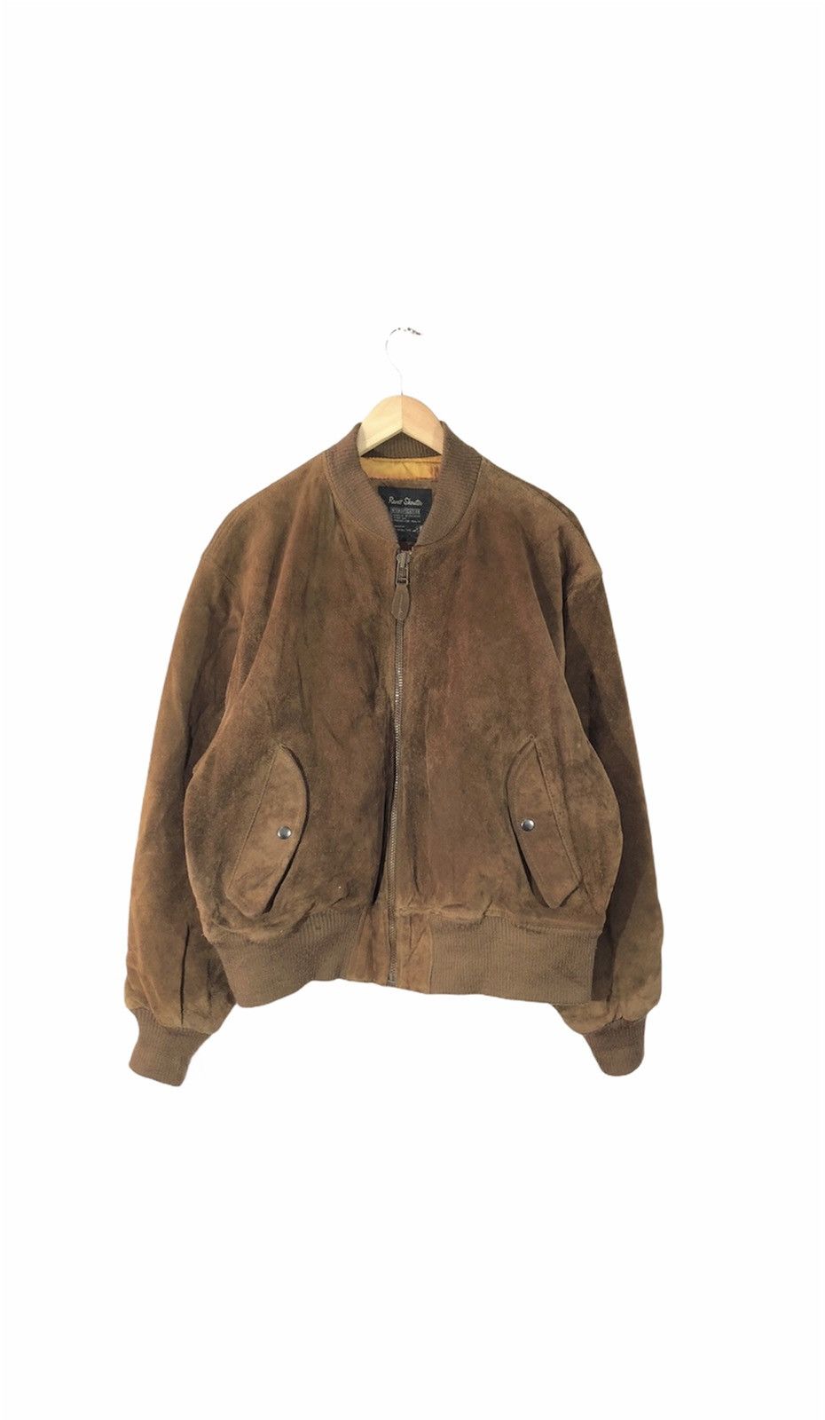 Vintage Raver Shouter Leather Bomber Jacket Size US L / EU 52-54 / 3 - 1 Thumbnail