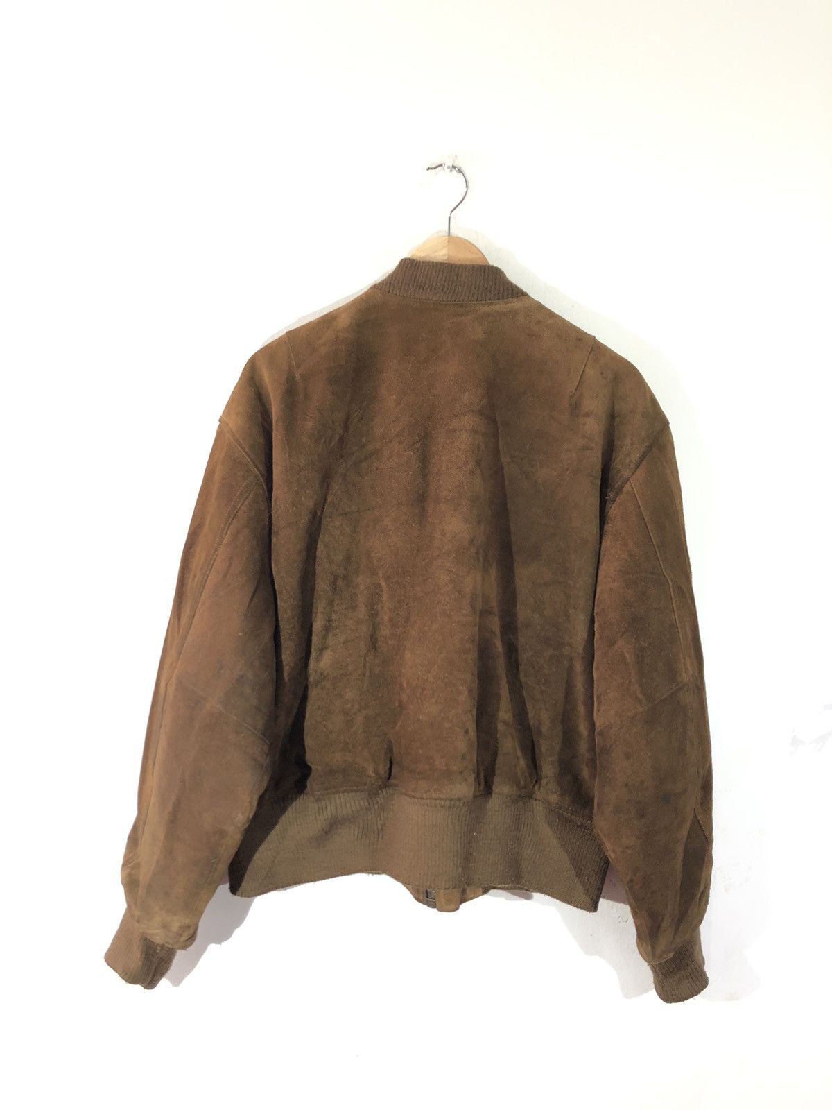 Vintage Raver Shouter Leather Bomber Jacket Size US L / EU 52-54 / 3 - 6 Thumbnail