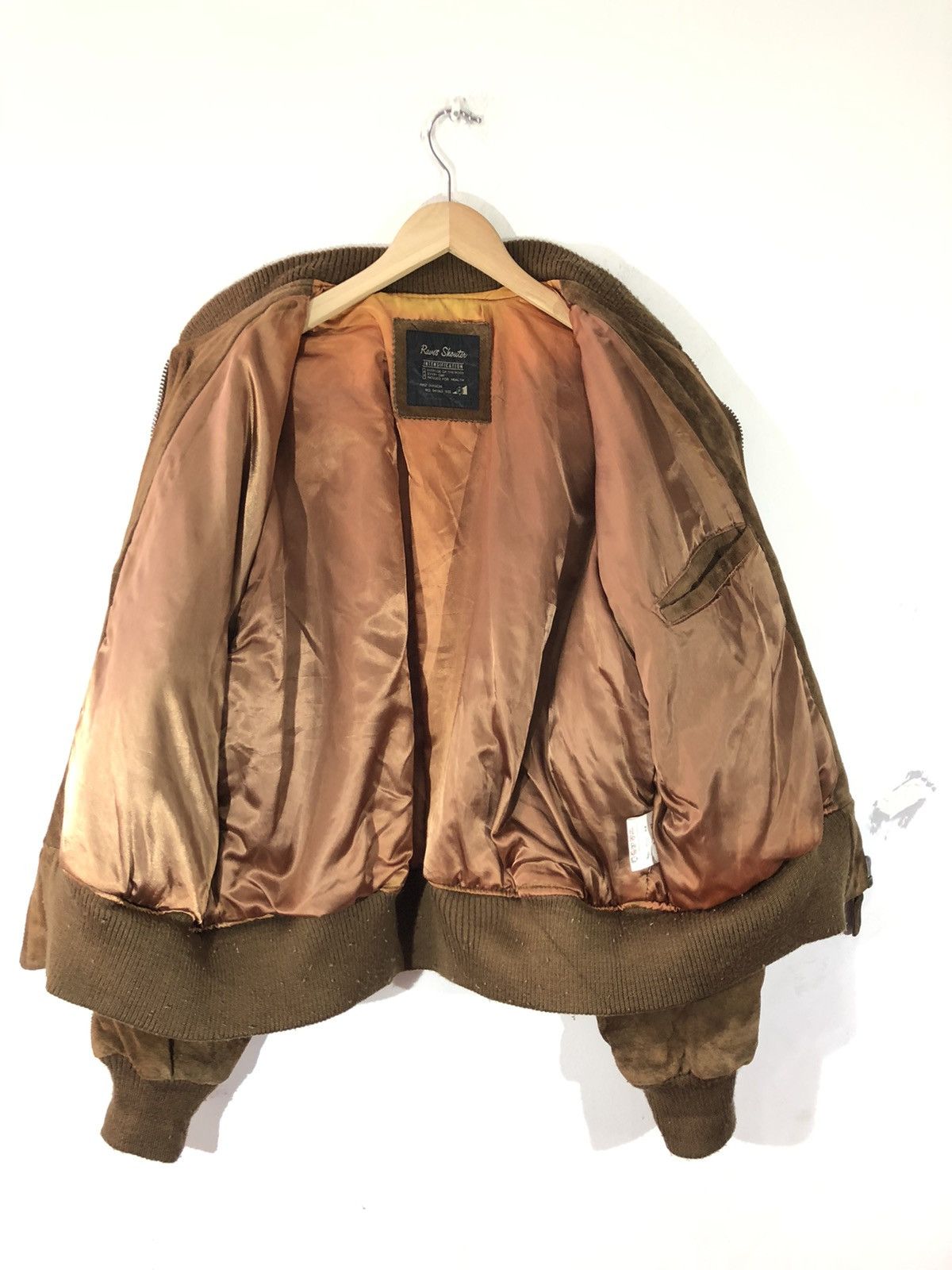 Vintage Raver Shouter Leather Bomber Jacket Size US L / EU 52-54 / 3 - 3 Thumbnail