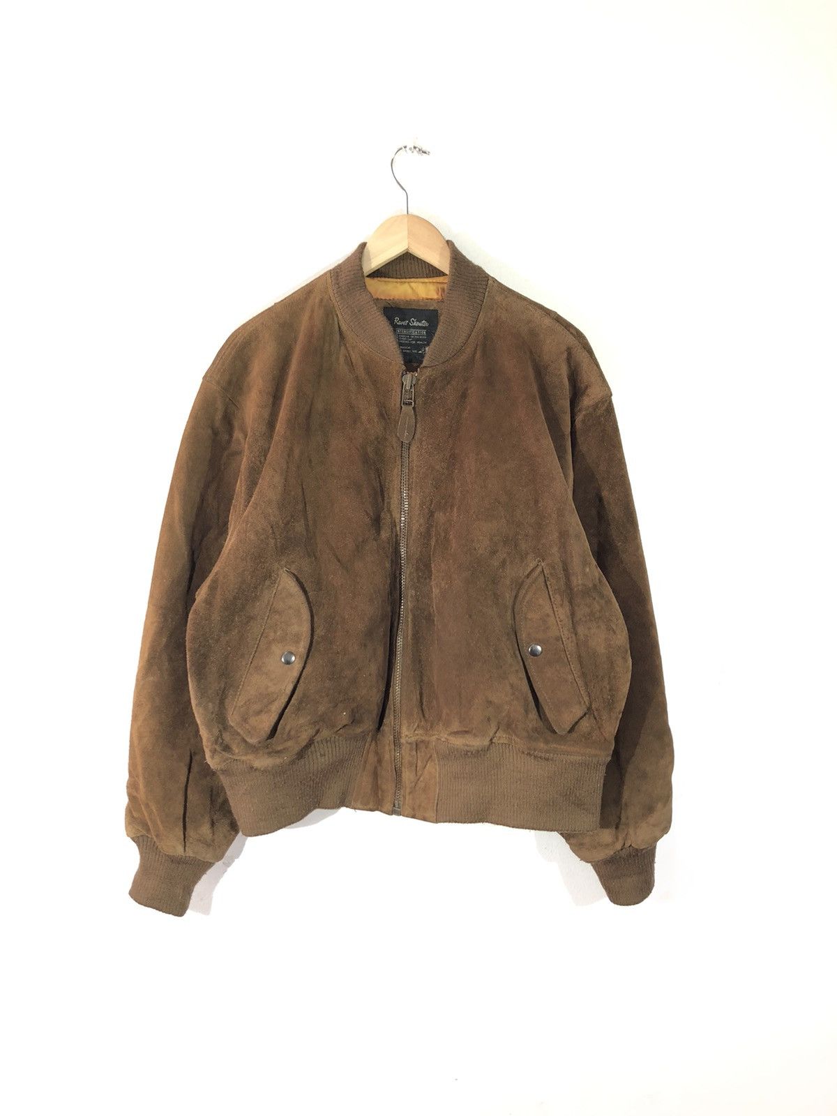Vintage Raver Shouter Leather Bomber Jacket Size US L / EU 52-54 / 3 - 2 Thumbnail