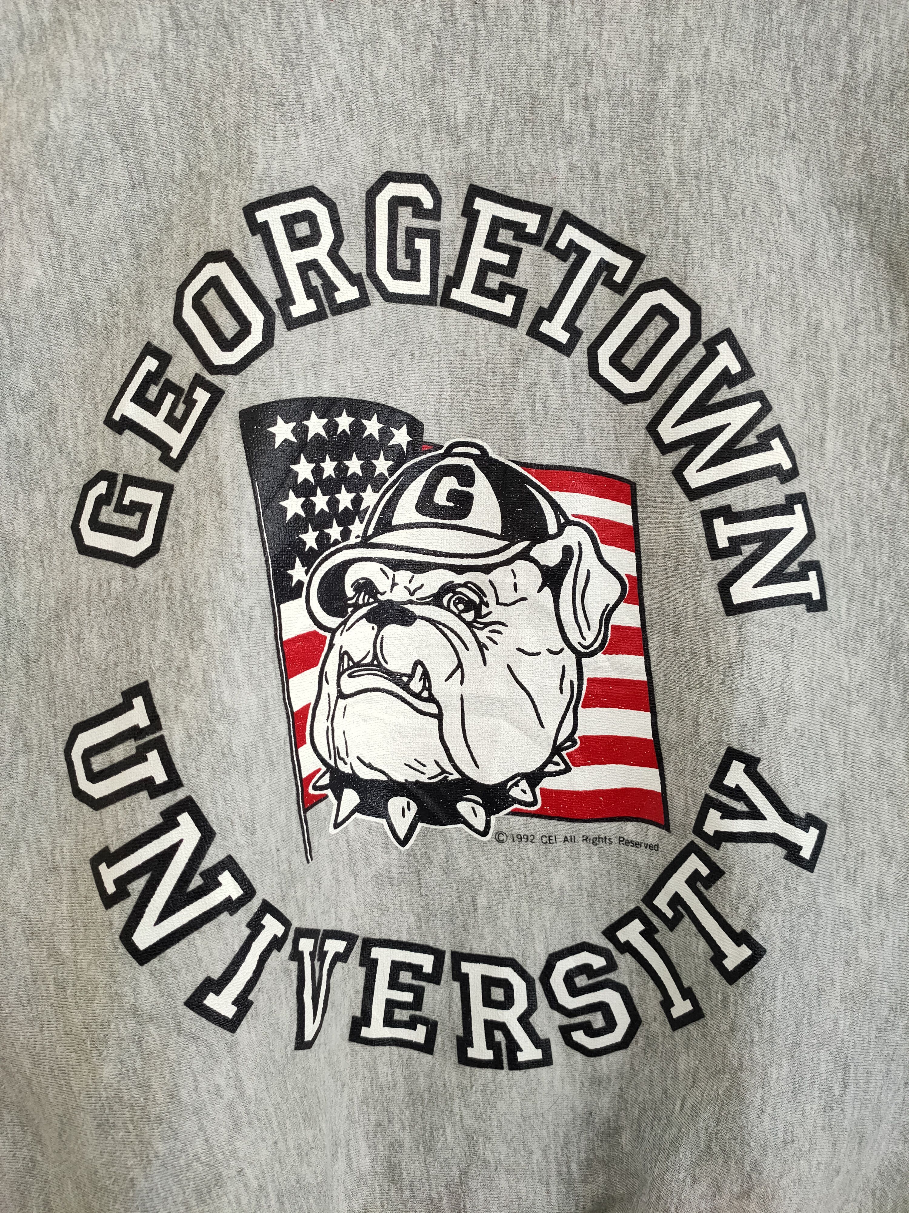 Vintage Vintage Georgetown University Pullover Sweatshirts Size US L / EU 52-54 / 3 - 3 Thumbnail