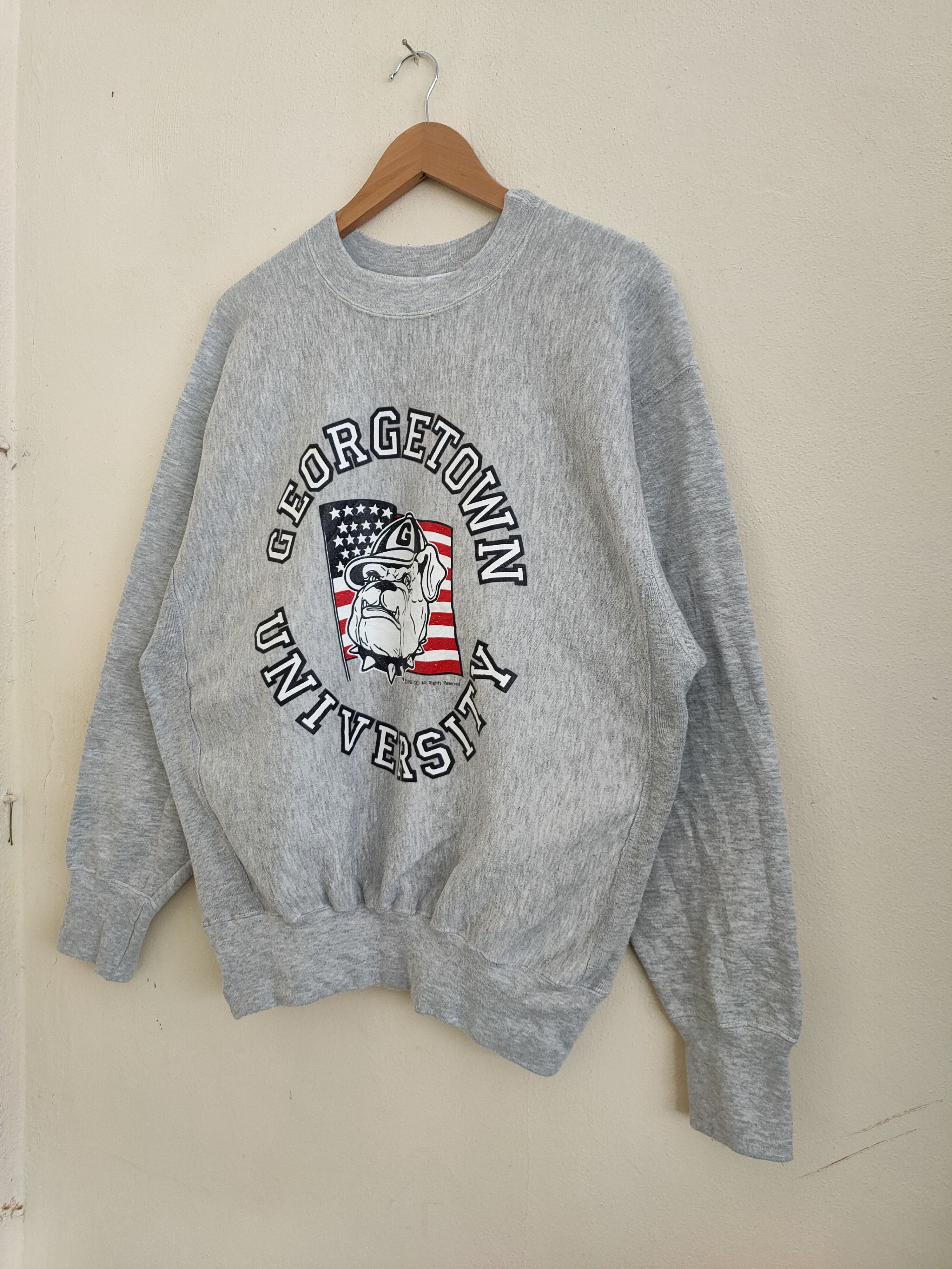 Vintage Vintage Georgetown University Pullover Sweatshirts Size US L / EU 52-54 / 3 - 5 Thumbnail