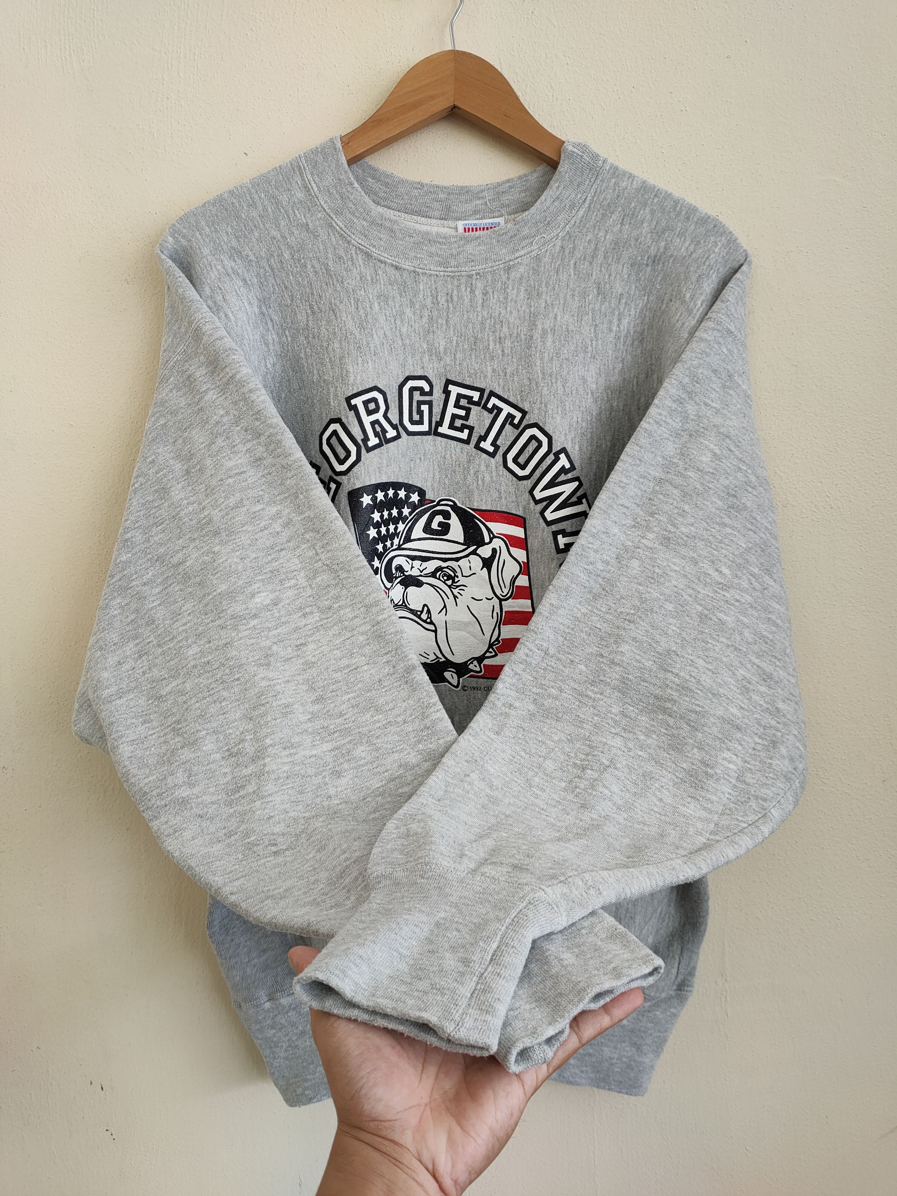 Vintage Vintage Georgetown University Pullover Sweatshirts Size US L / EU 52-54 / 3 - 6 Thumbnail