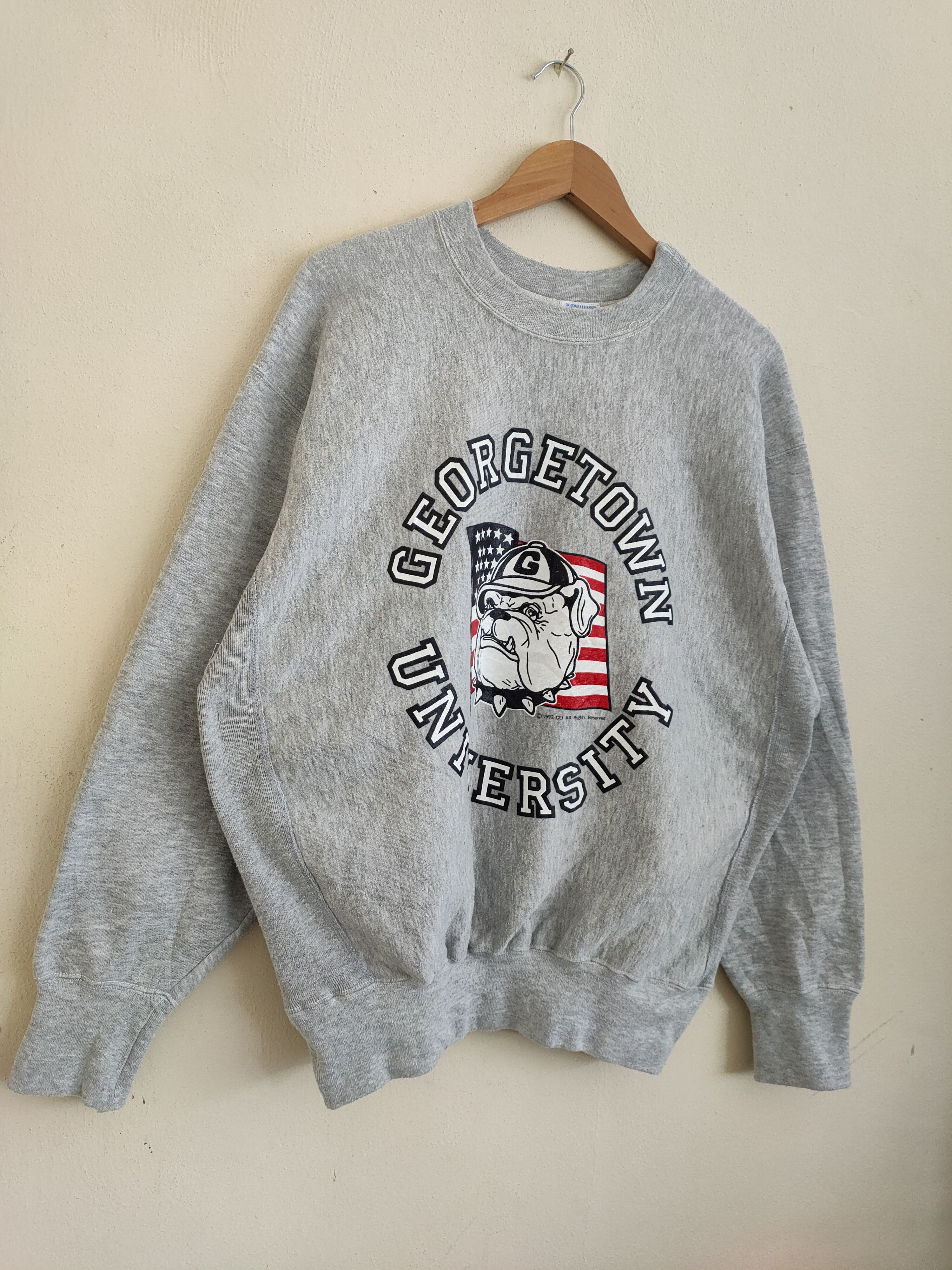 Vintage Vintage Georgetown University Pullover Sweatshirts Size US L / EU 52-54 / 3 - 4 Thumbnail