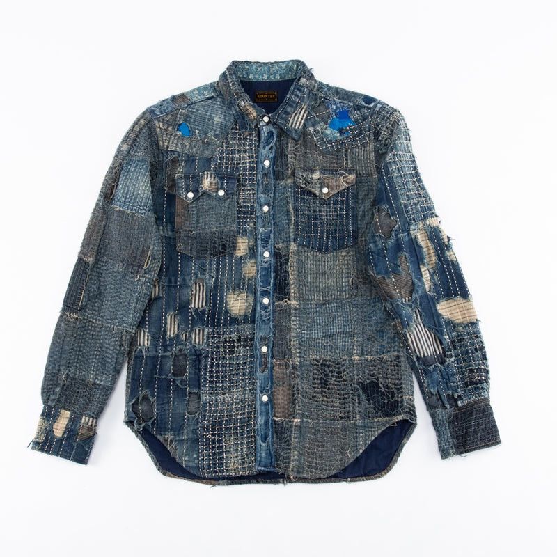 Kapital × Kapital Kountry KAPITAL BORO WESTERN SHIRT- Indigo Size US S / EU 44-46 / 1 - 1 Thumbnail