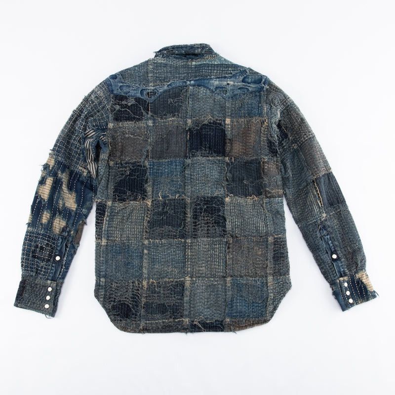 Kapital × Kapital Kountry KAPITAL BORO WESTERN SHIRT- Indigo Size US S / EU 44-46 / 1 - 2 Thumbnail