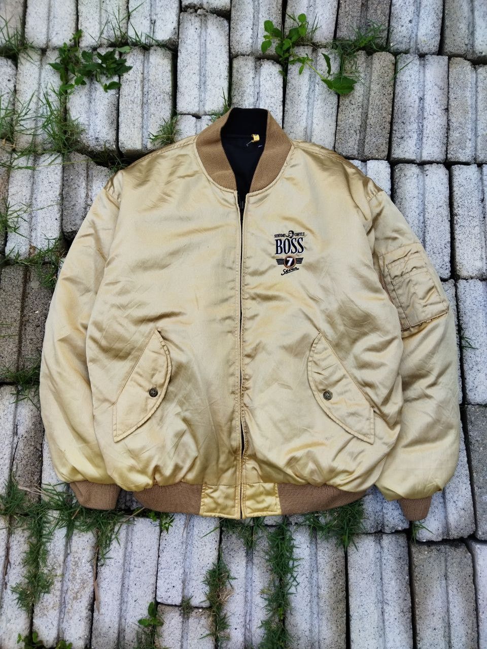 Japanese Brand Vintage Suntory Boss Coffee Reversible Jacket Size US L / EU 52-54 / 3 - 1 Thumbnail