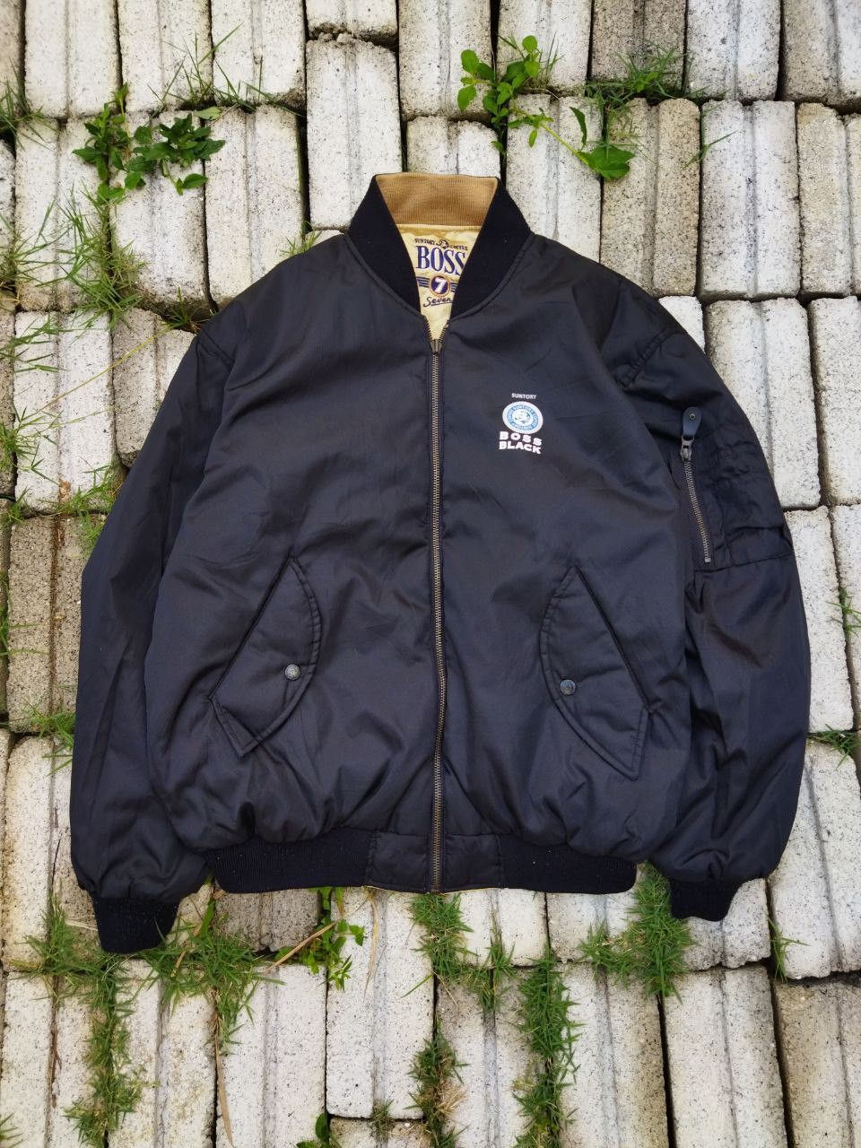 Japanese Brand Vintage Suntory Boss Coffee Reversible Jacket Size US L / EU 52-54 / 3 - 12 Thumbnail