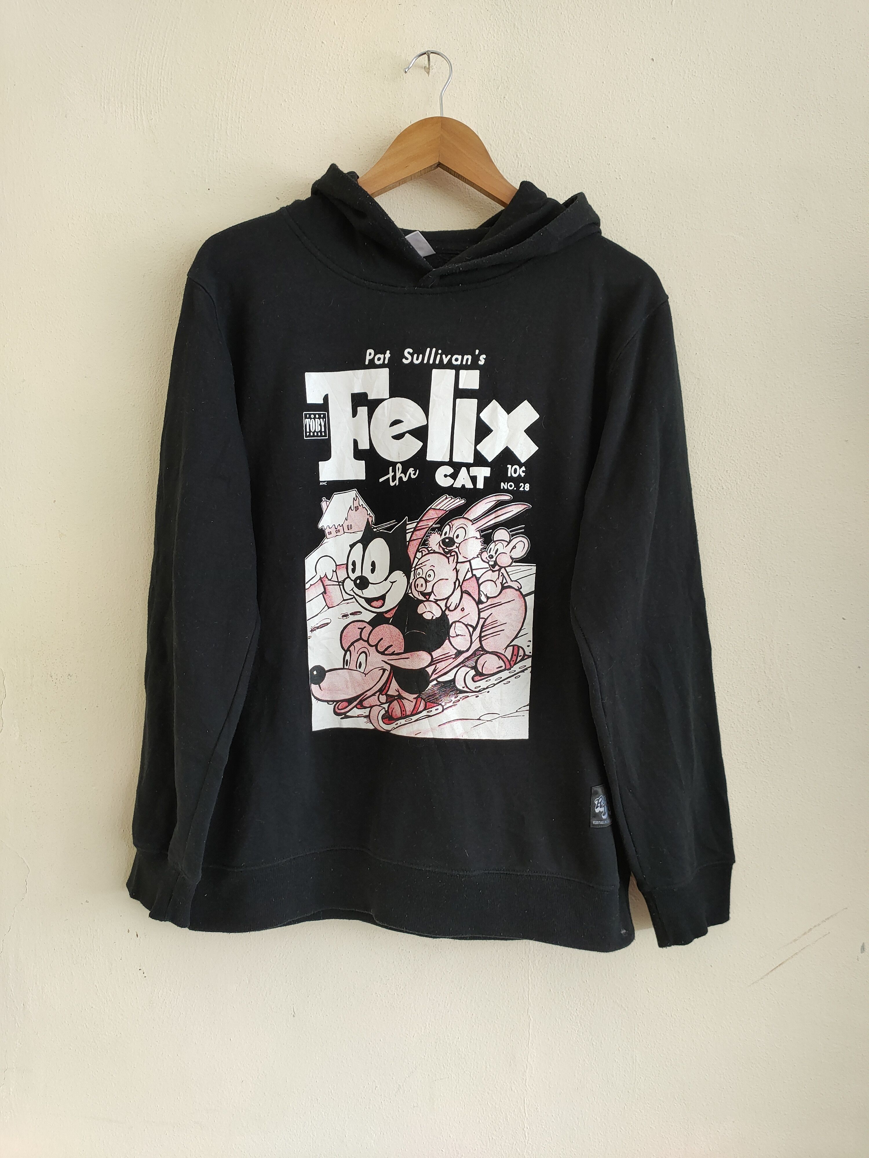 Cartoon Network × Japanese Brand × Vintage Vintage Pat Sullivan's FELIX the Cat Sweatshirts Hoodie Size US L / EU 52-54 / 3 - 1 Thumbnail