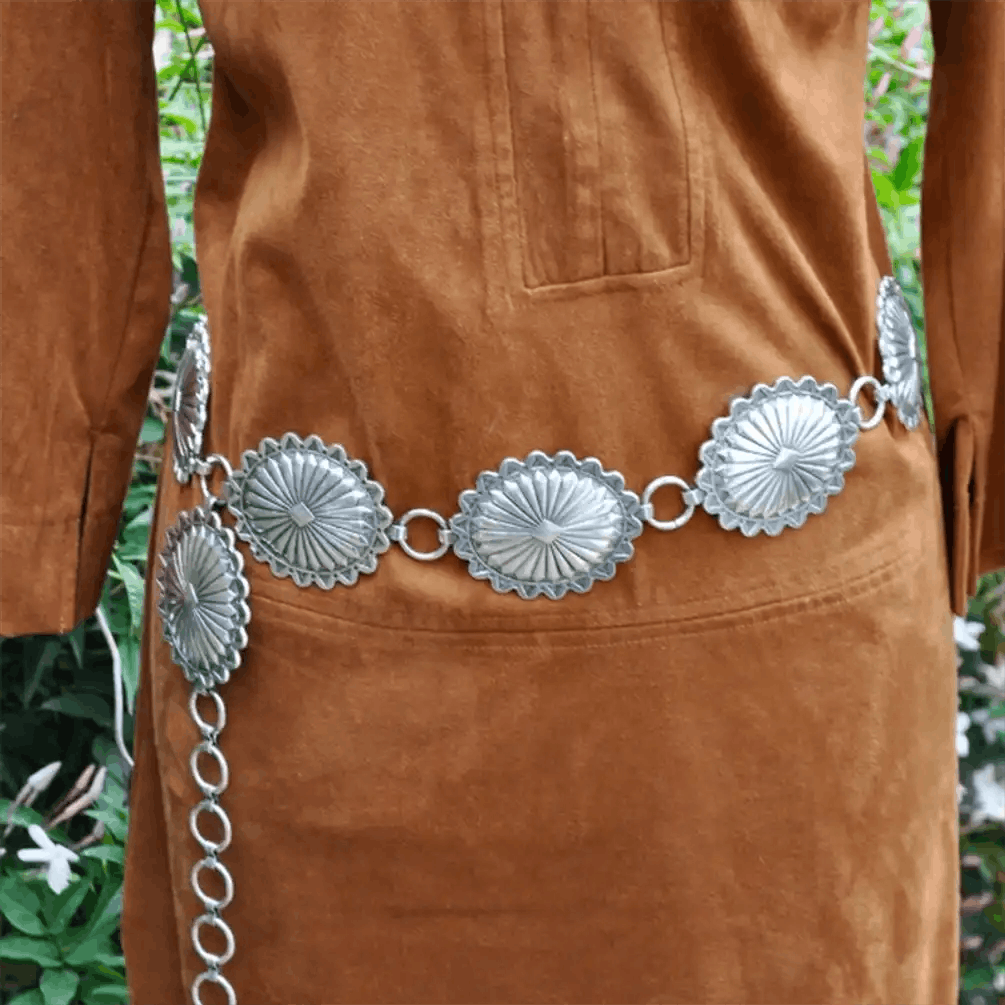 Jewelry Medallion Concho Chain Belt Size ONE SIZE - 1 Thumbnail