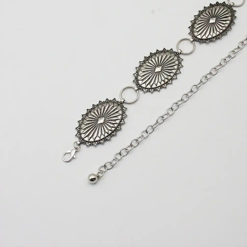 Jewelry Medallion Concho Chain Belt Size ONE SIZE - 3 Thumbnail