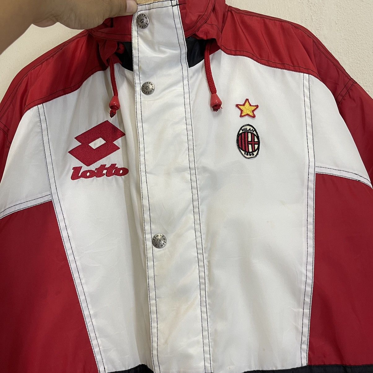 Lotto Sport Vintage 90s Lotto AC Milan Coach Jacket Size US L / EU 52-54 / 3 - 5 Thumbnail