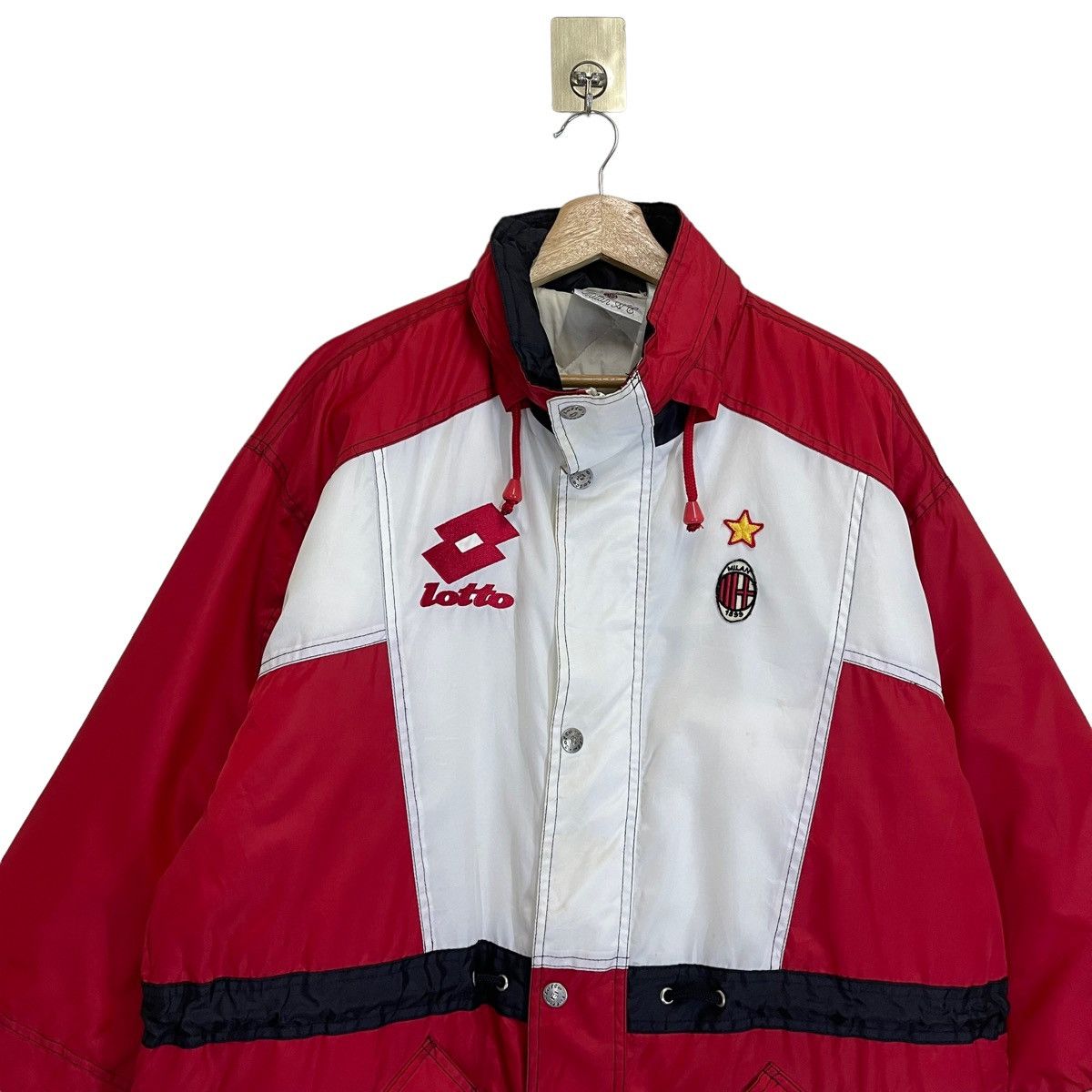 Lotto Sport Vintage 90s Lotto AC Milan Coach Jacket Size US L / EU 52-54 / 3 - 4 Thumbnail