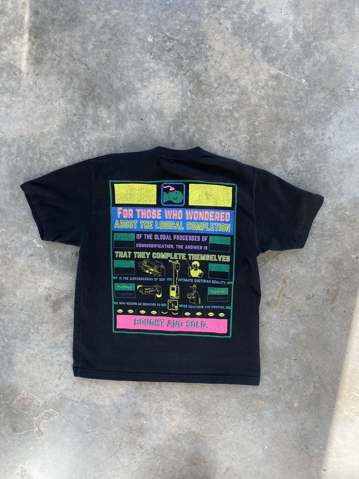 image of Cav Empt For Those Who Wondered Tee Black Large Heavy Ce, Men's