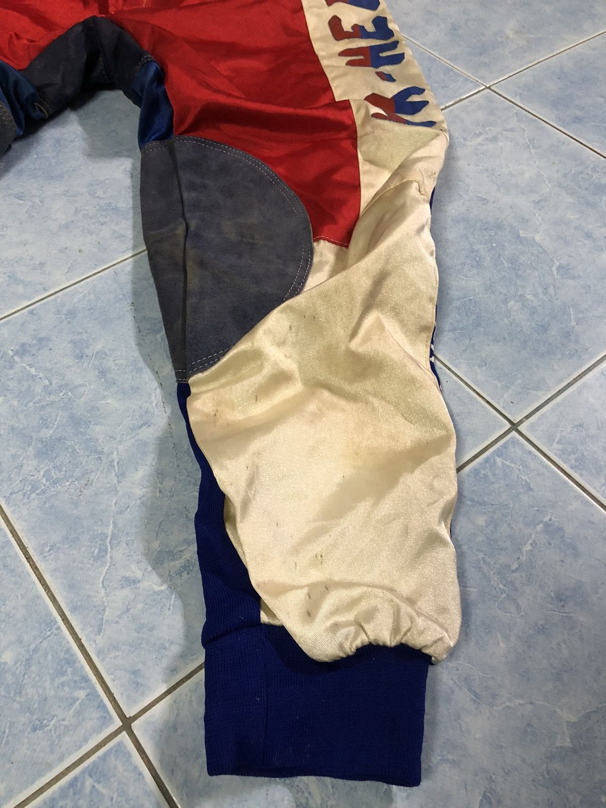 Japanese Brand 🔥Hero Multicolour Motocross Leather Pant Size US 34 / EU 50 - 25 Thumbnail