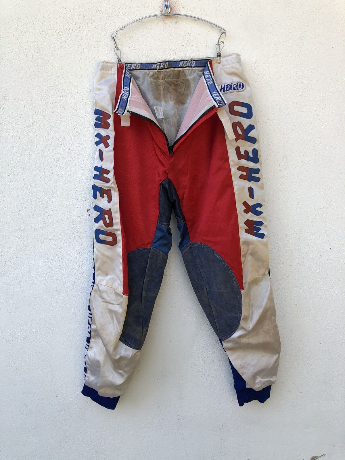 Japanese Brand 🔥Hero Multicolour Motocross Leather Pant Size US 34 / EU 50 - 2 Thumbnail