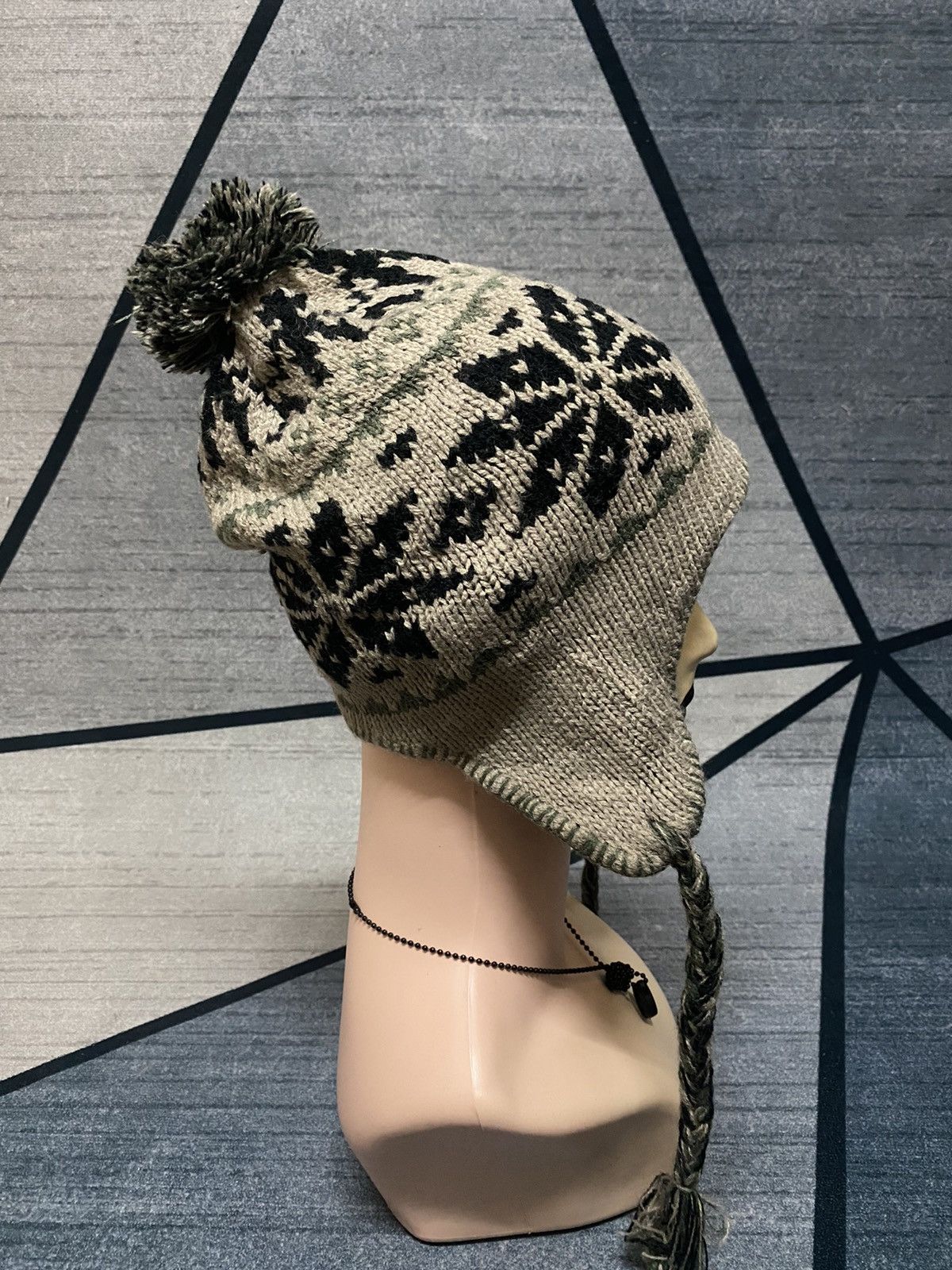 Japanese Brand × Native Japan Native Design Trapper Beanie Hat Size ONE SIZE - 1 Thumbnail