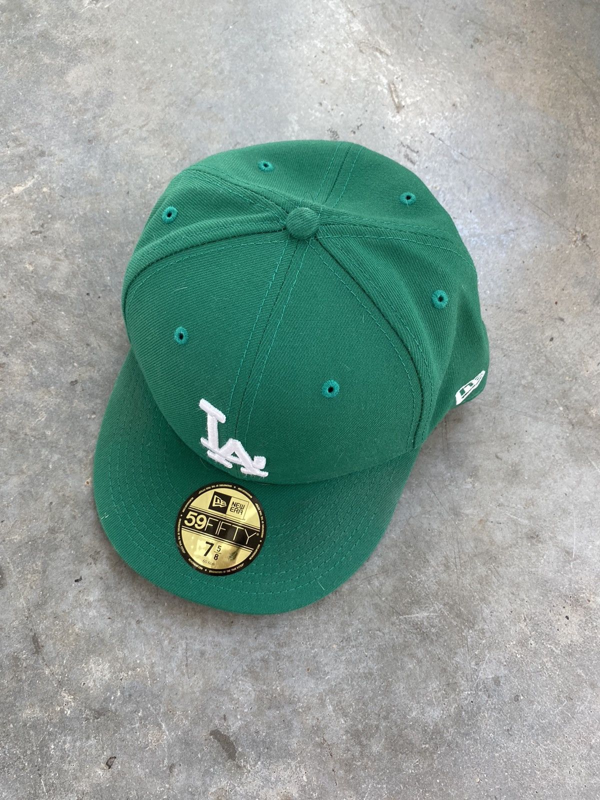 MLB Los Angles Dodgers x New Era Fitted 7 5/8 Forest Green 🥣 Size ONE SIZE - 2 Thumbnail