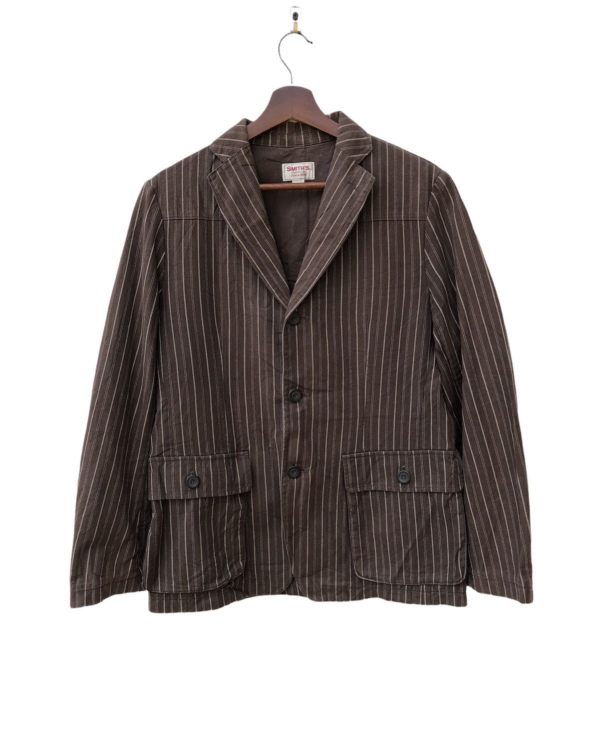 Japanese Brand Japanese Brand Smith Hickory Stripe Jacket Size US M / EU 48-50 / 2 - 1 Thumbnail
