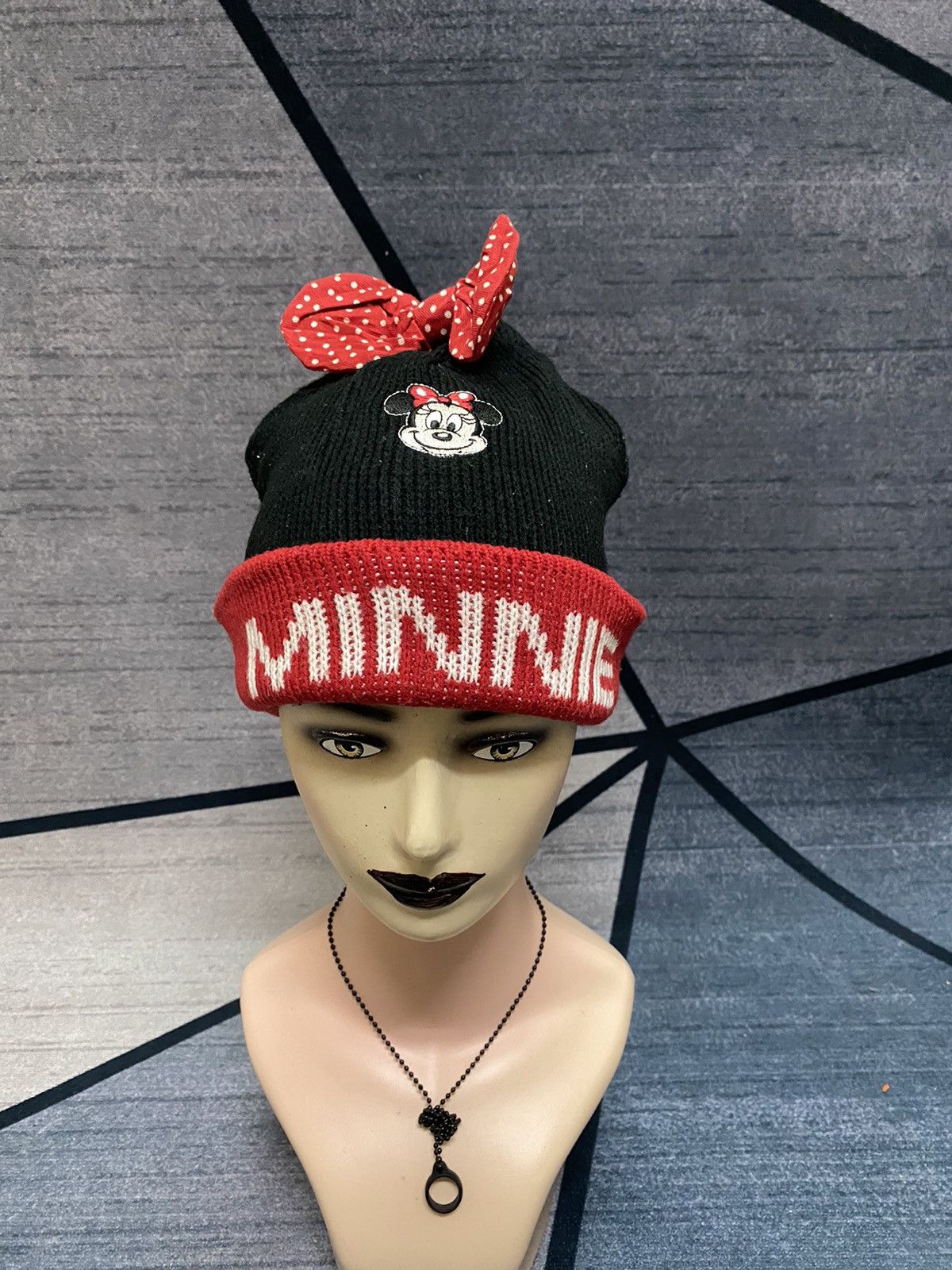 Disney Minnie Mouse Bunny Horn Beanie Hat Size ONE SIZE - 3 Thumbnail