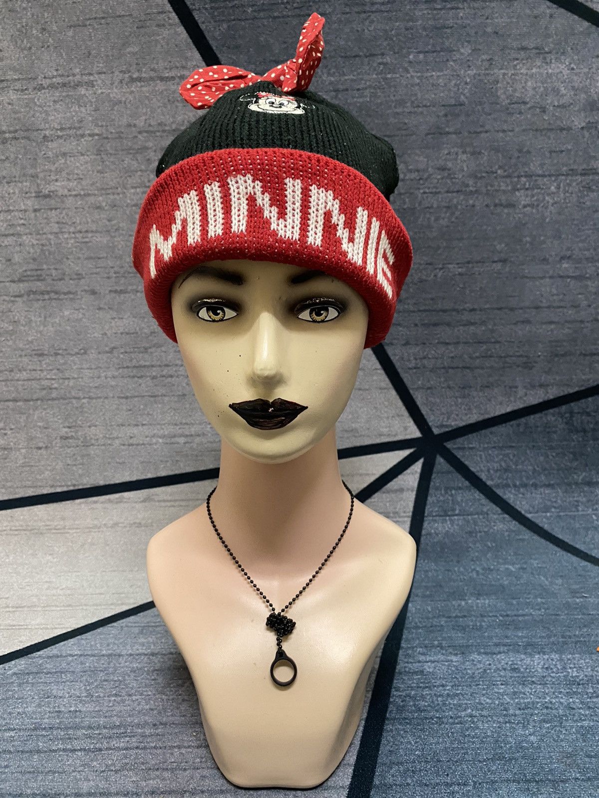 Disney Minnie Mouse Bunny Horn Beanie Hat Size ONE SIZE - 2 Thumbnail