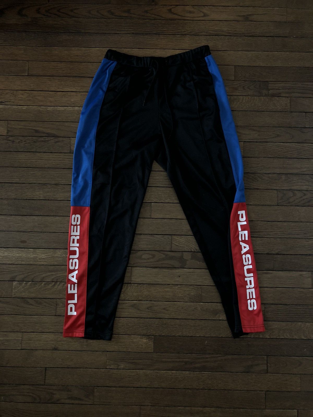Pleasures Pleasures Logo Color Block Track Pants 🧊❄️🥣 Large Joggers Gun Size US 34 / EU 50 - 1 Thumbnail