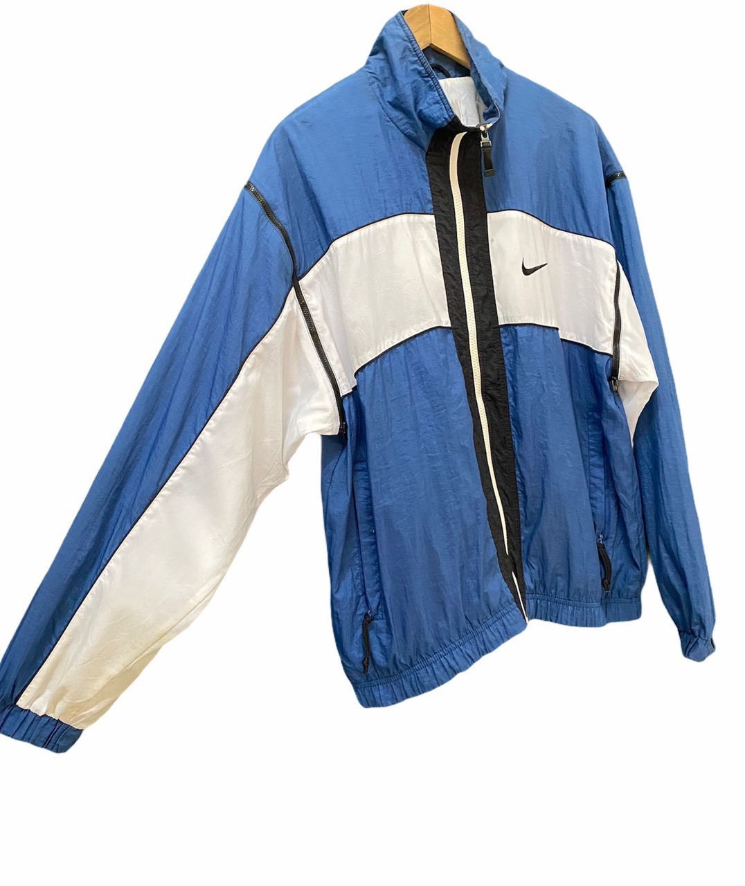 Nike RARE🔥NIKE Swoosh Big Logo Zipper Light Jacket Size US M / EU 48-50 / 2 - 7 Thumbnail