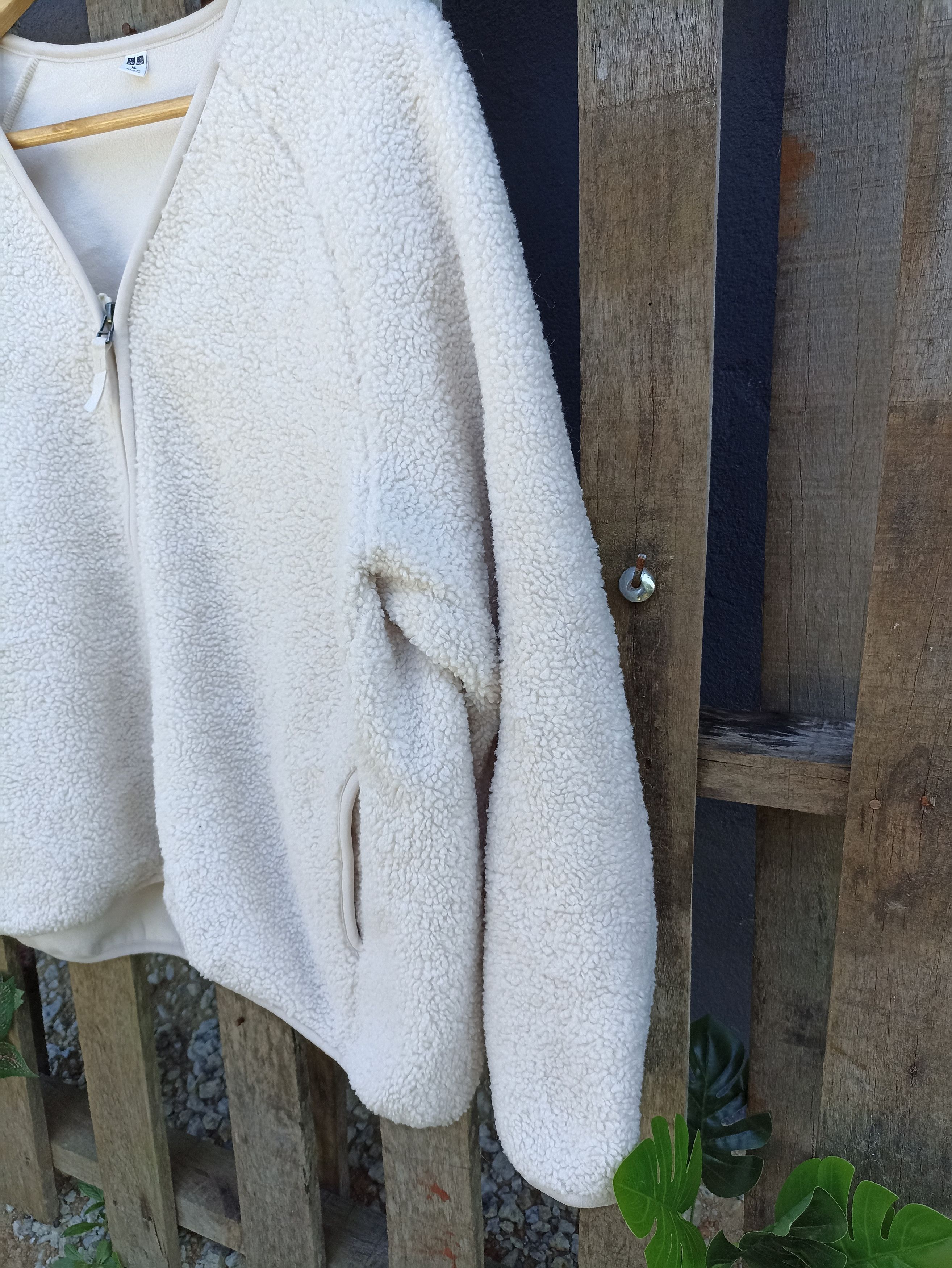 Japanese Brand × Uniqlo × Vintage Uniqlo Sherpa Cardigan Zipper Size US L / EU 52-54 / 3 - 2 Thumbnail
