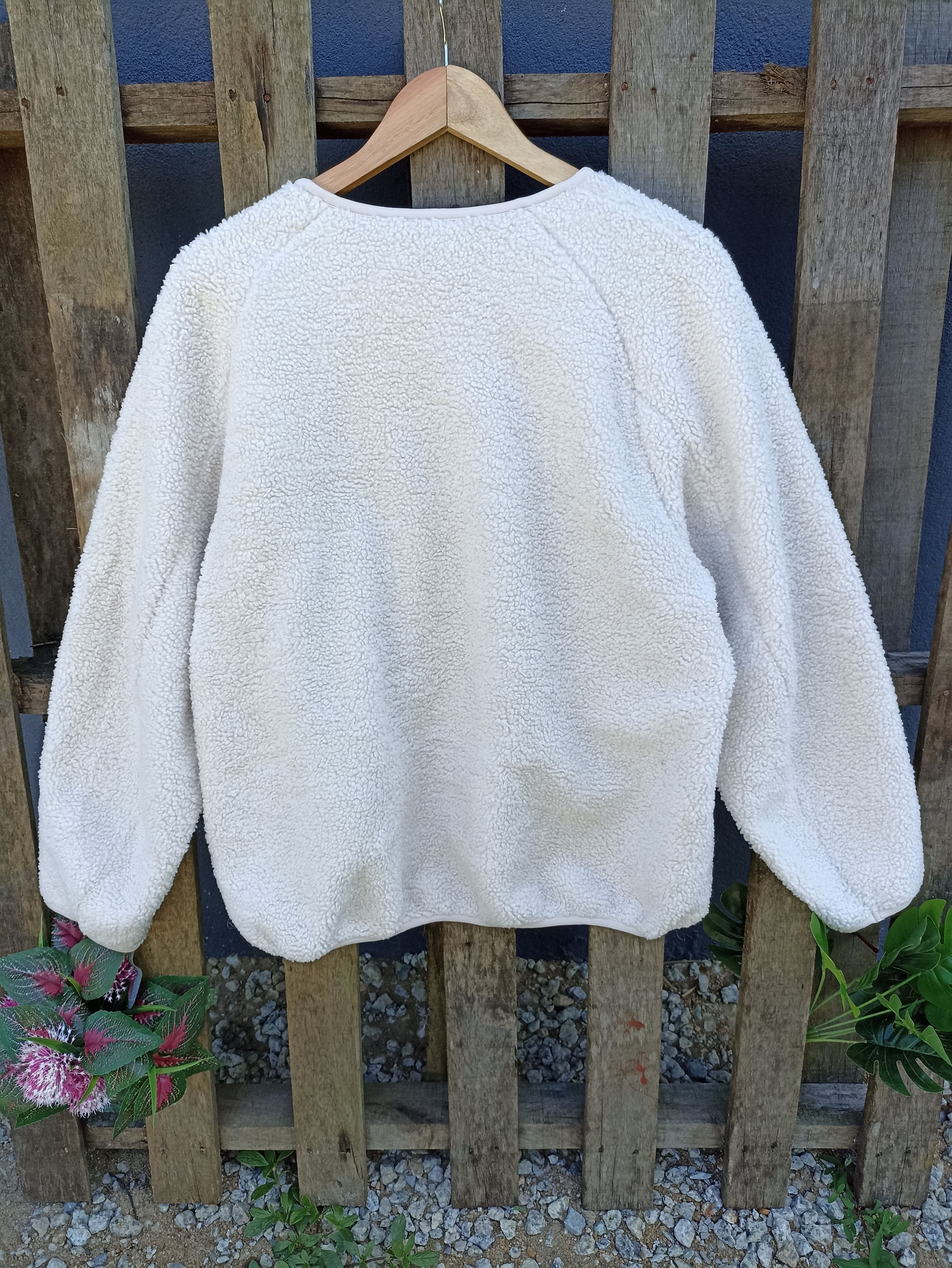 Japanese Brand × Uniqlo × Vintage Uniqlo Sherpa Cardigan Zipper Size US L / EU 52-54 / 3 - 6 Thumbnail