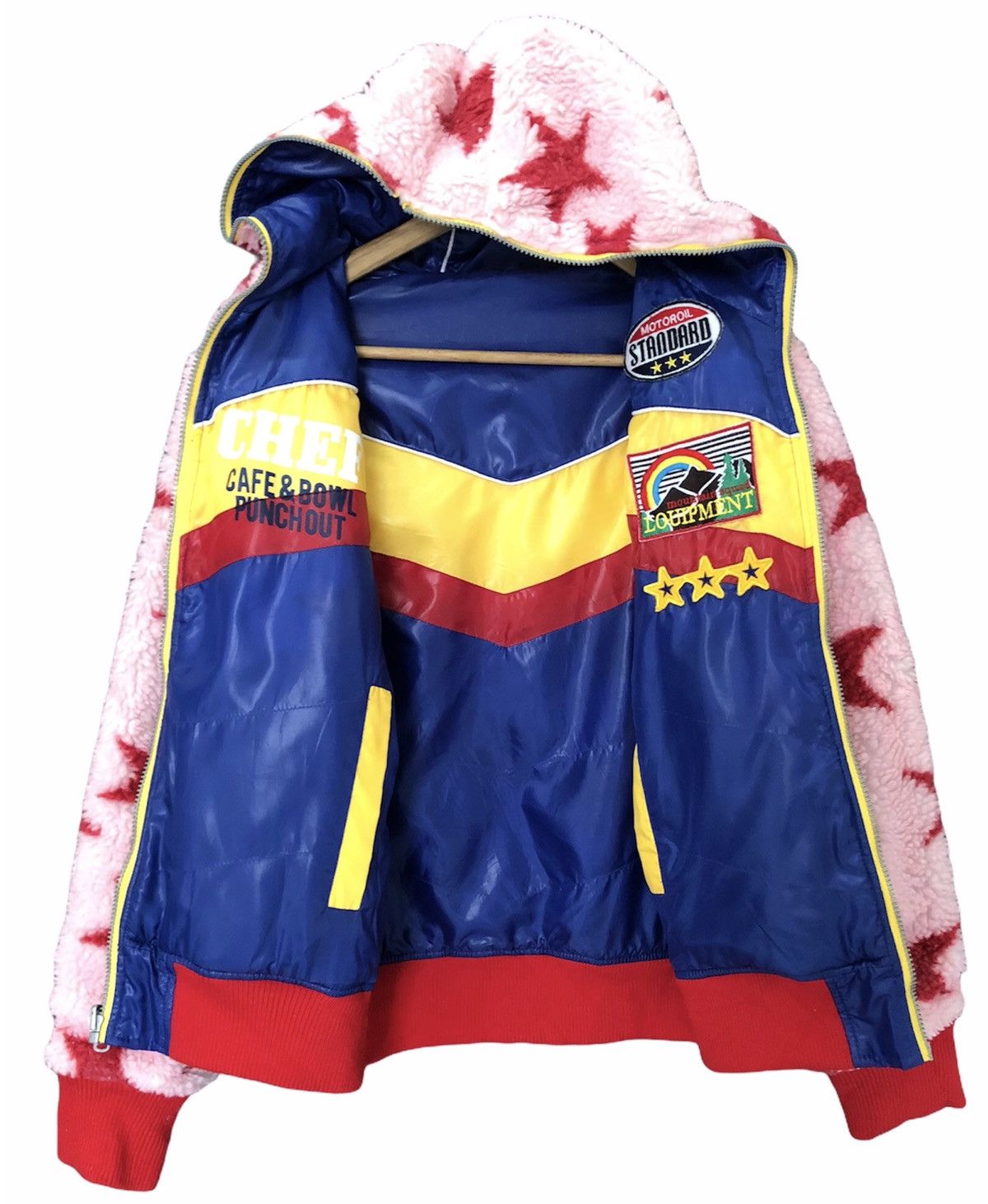 Vintage RARE🔥JAPANESE MULTICOLOUR REVERSIBLE SHERPA PUFFER JACKET Size US S / EU 44-46 / 1 - 7 Thumbnail